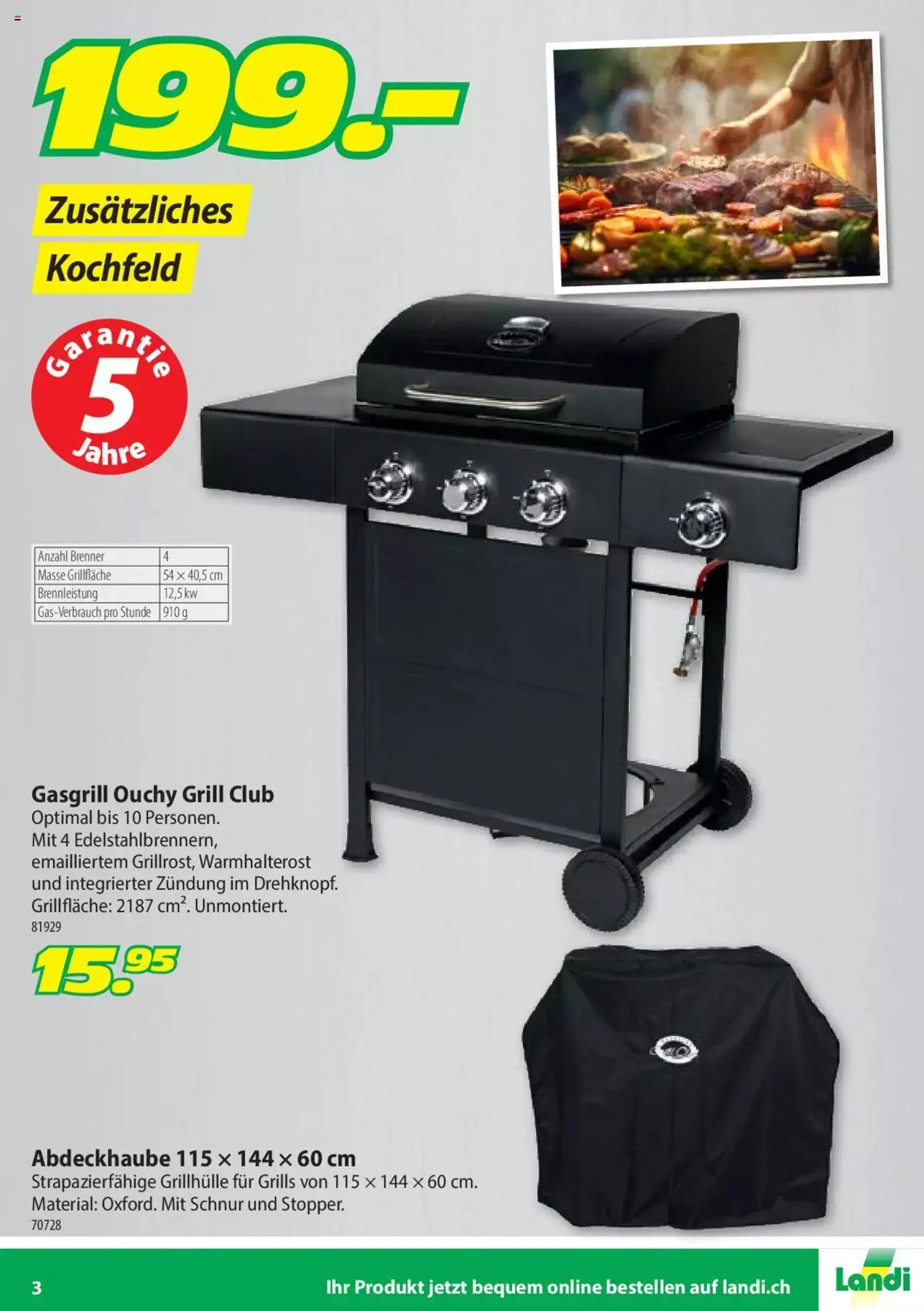 Landi Aktionen BBQ Grill Club von 9. April bis 31. Dezember 2024 - Prospekt seite  3