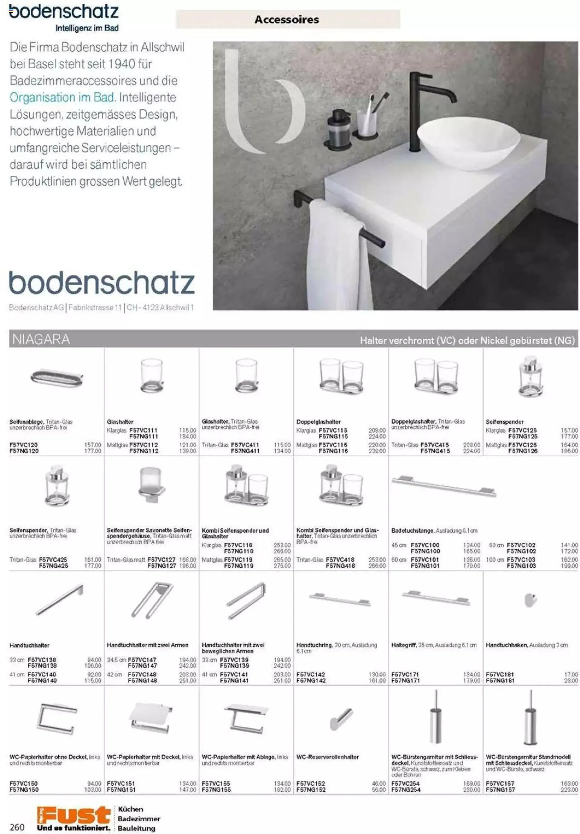 Fust Badezimmermagazin von 17. April bis 31. Dezember 2023 - Prospekt seite  260