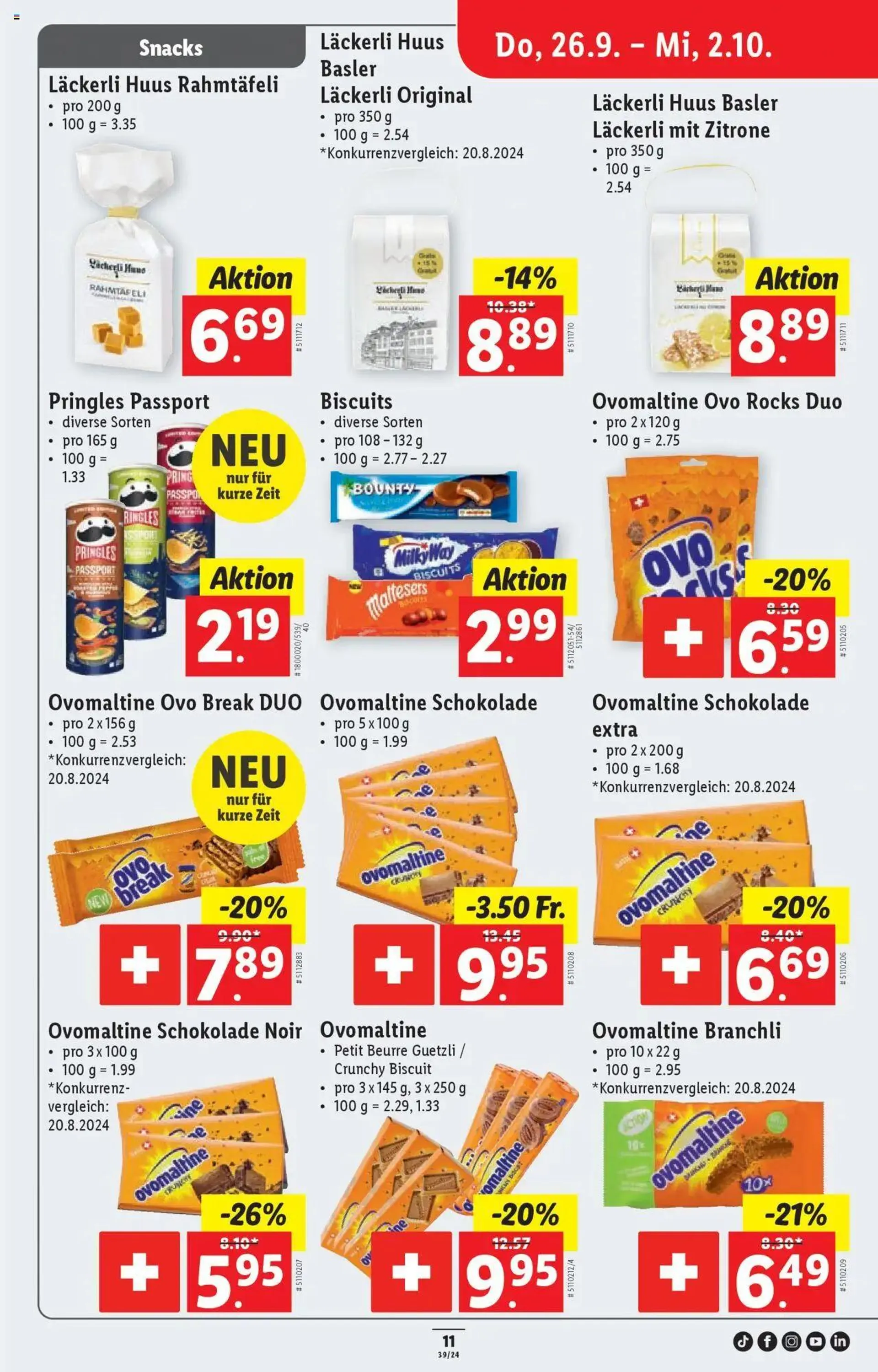 Lidl Aktionen von 26. September bis 2. Oktober 2024 - Prospekt seite  11