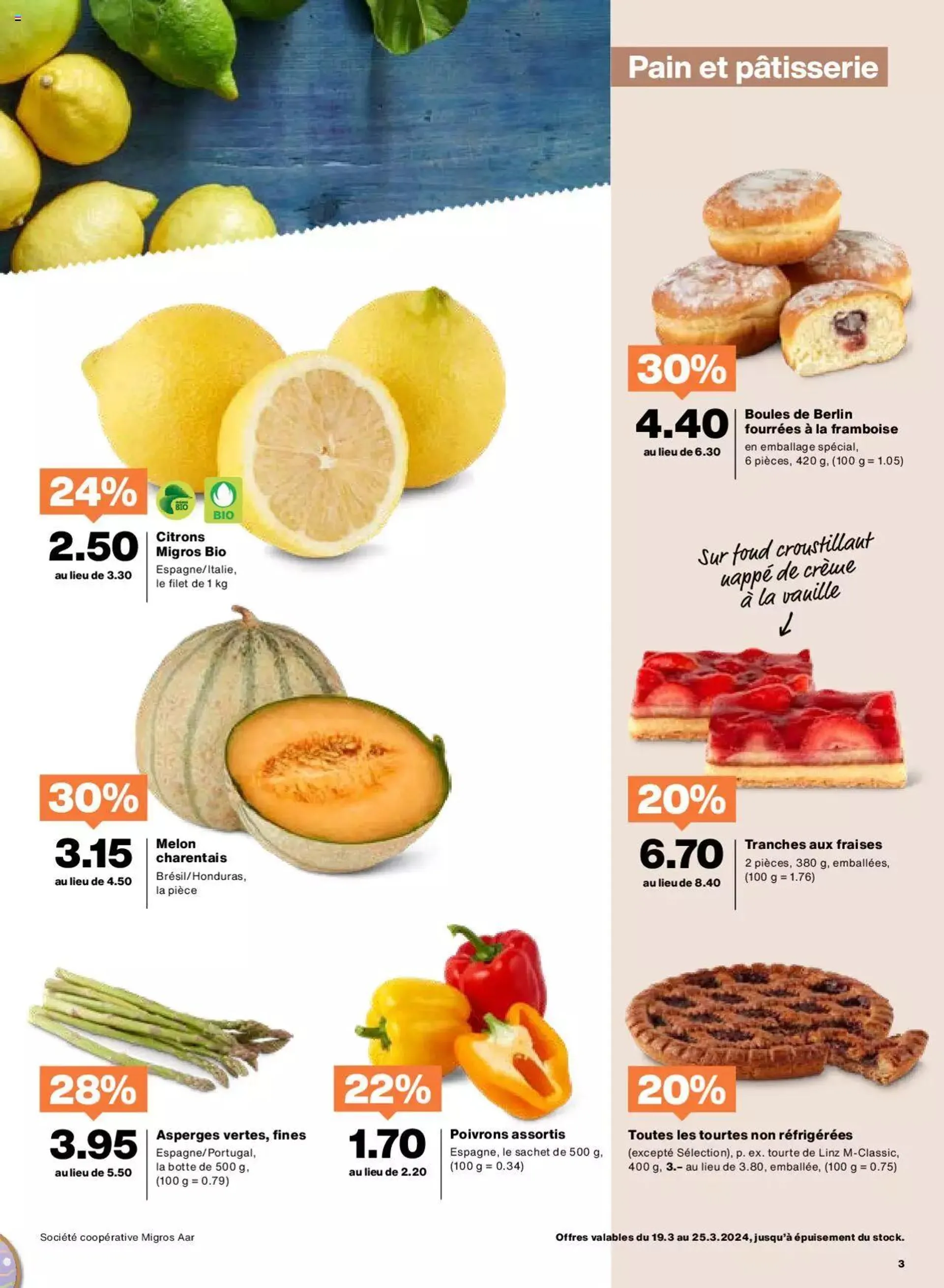 Migros Aktionen von 19. März bis 25. März 2024 - Prospekt seite  3