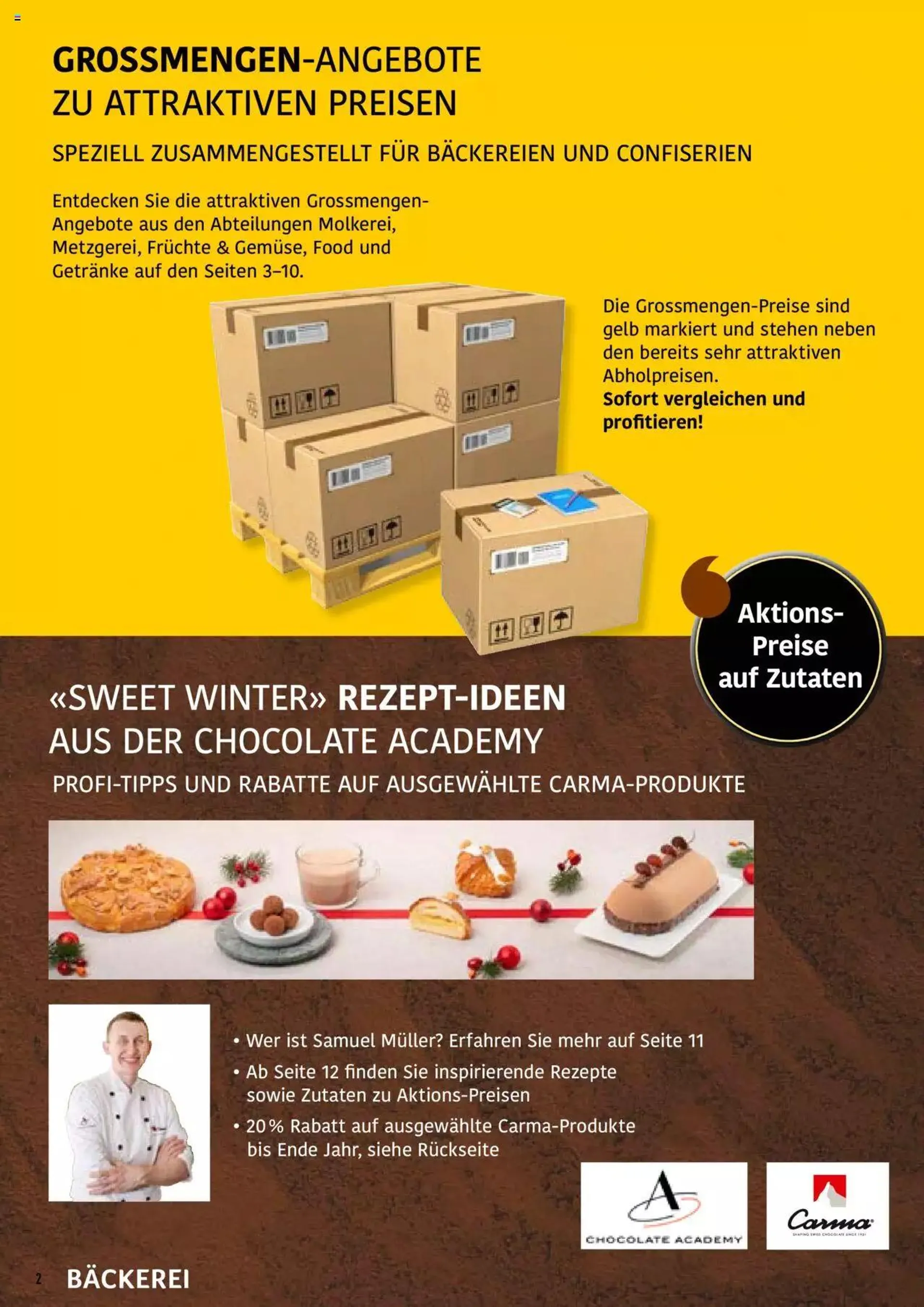 Prodega Aktionen Bäckerei von 4. Dezember bis 9. Dezember 2023 - Prospekt seite  2
