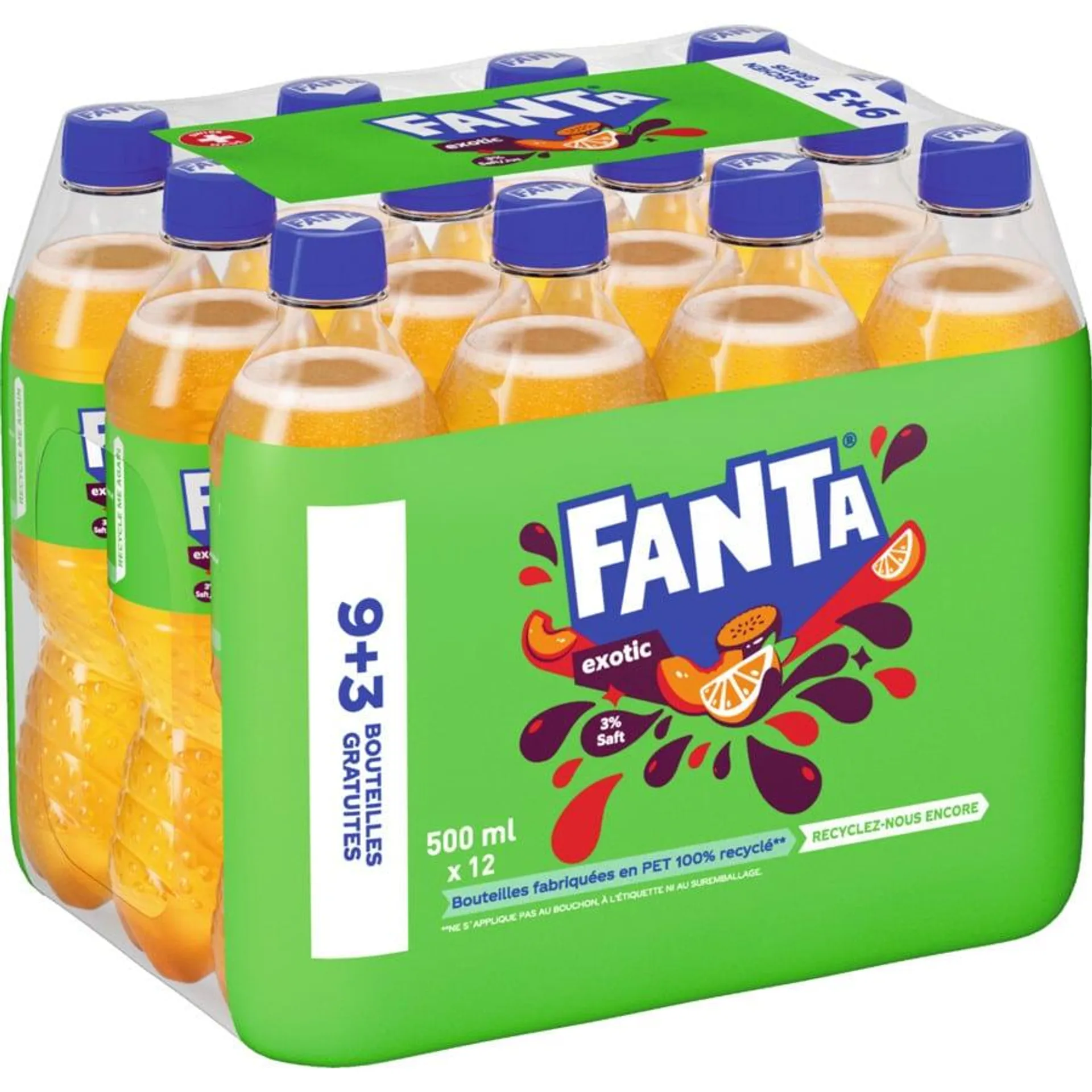 Fanta Exotic 12 x 50 cl (9+3)