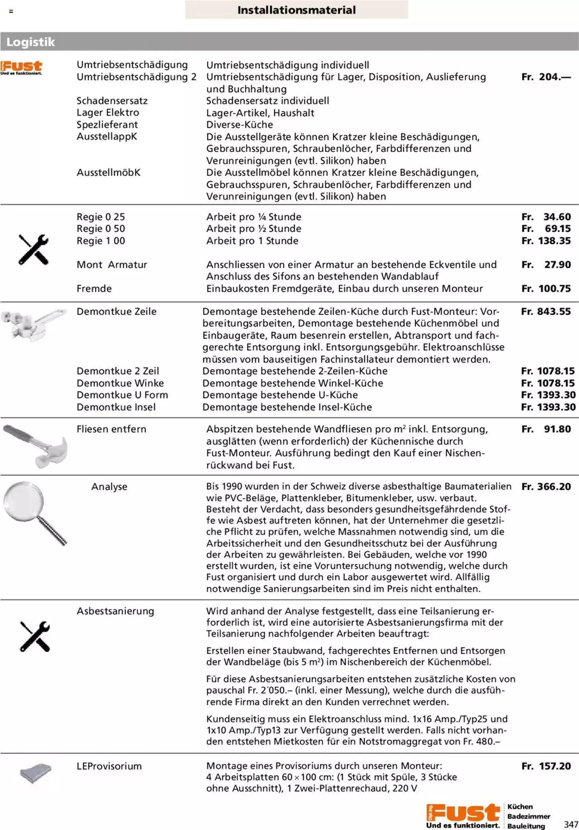 Fust - Küchenmagazin - Riesenauswahl von 22. Februar bis 31. Dezember 2023 - Prospekt seite  347