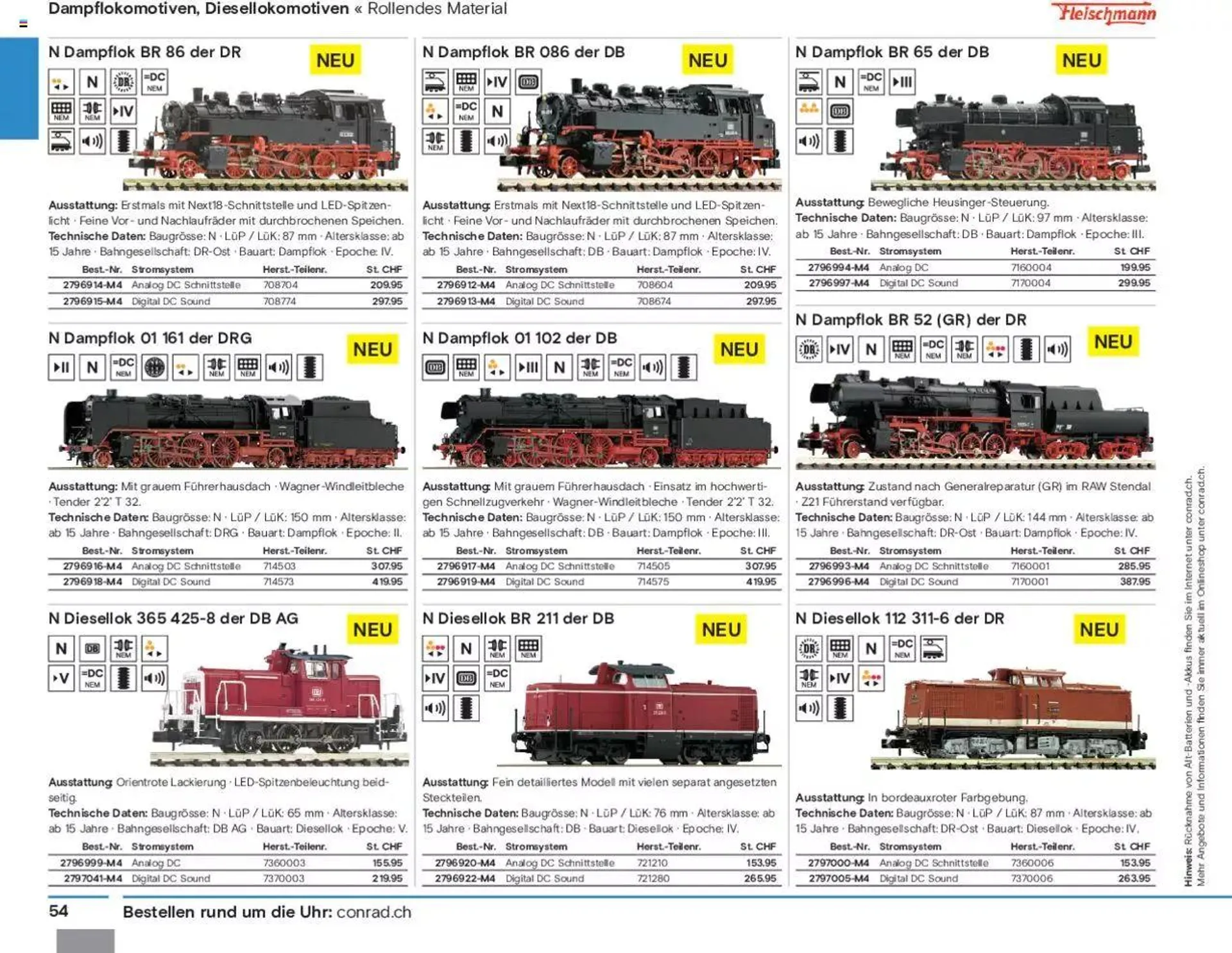 Conrad Modellbahn Katalog 2023/24 von 5. September bis 31. Dezember 2023 - Prospekt seite  56