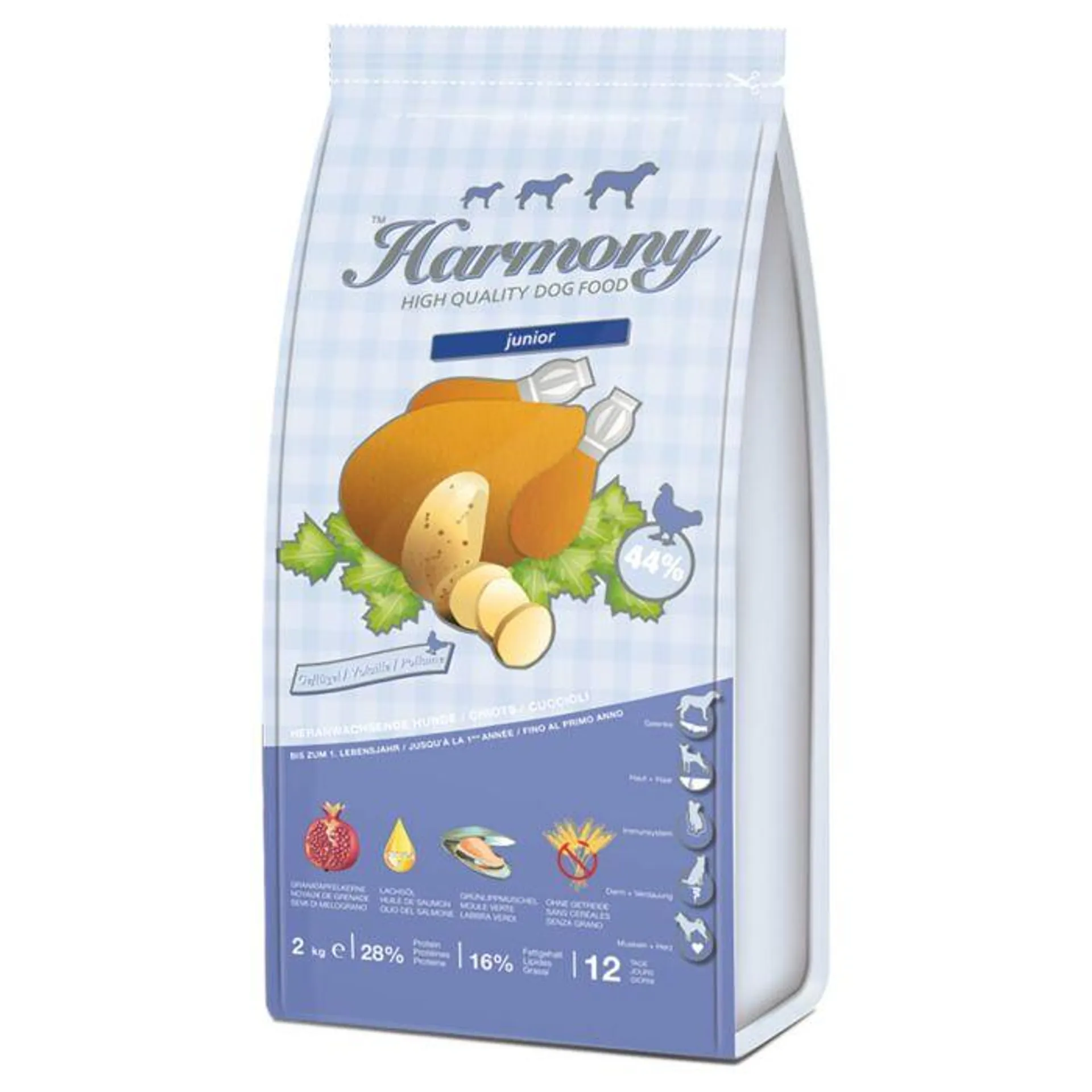 Harmony Dog Junior Geflügel Hundefutter