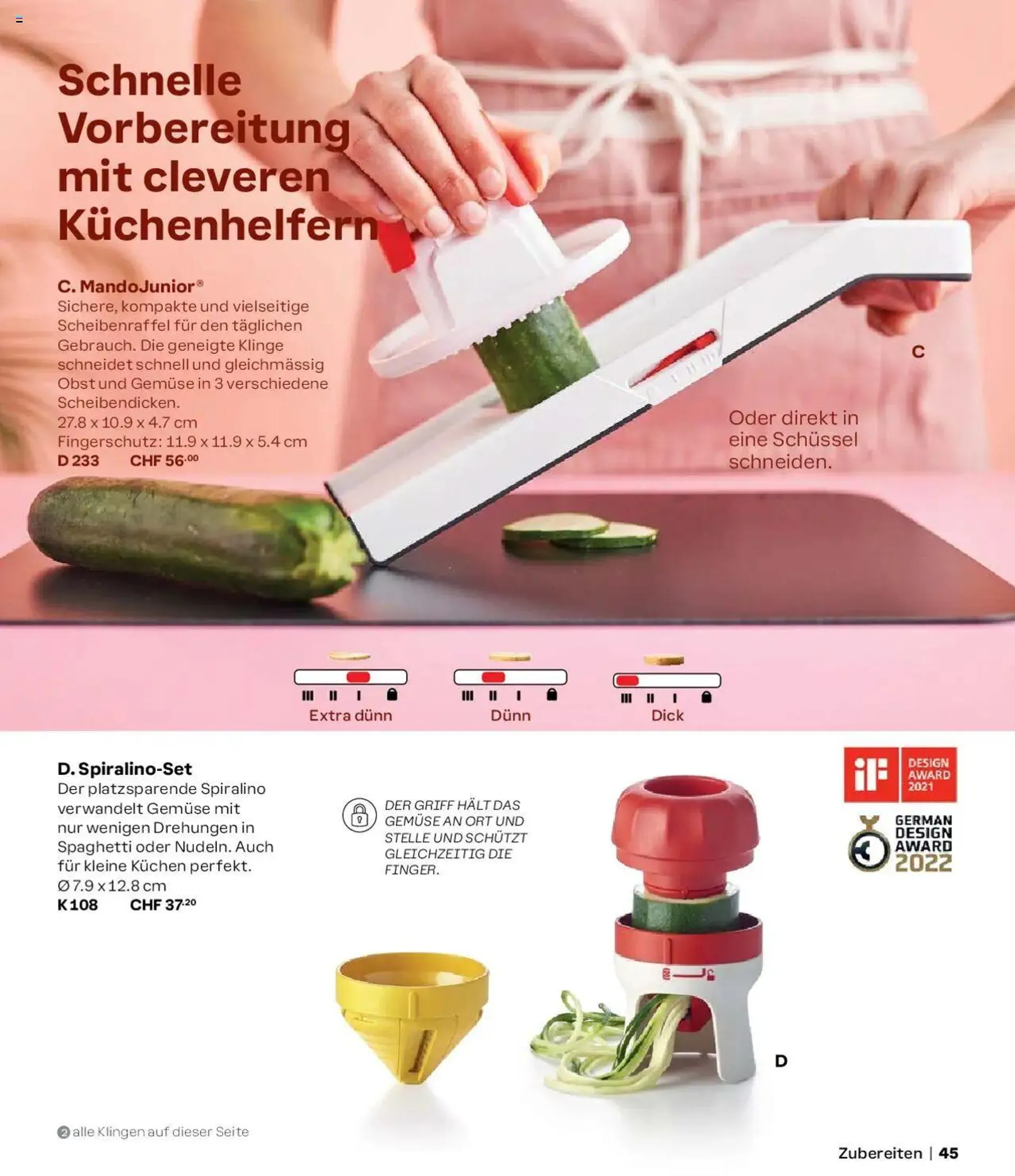 Tupperware Aktionen Herbst / Winter 2024/25 von 2. September bis 31. Dezember 2024 - Prospekt seite  45