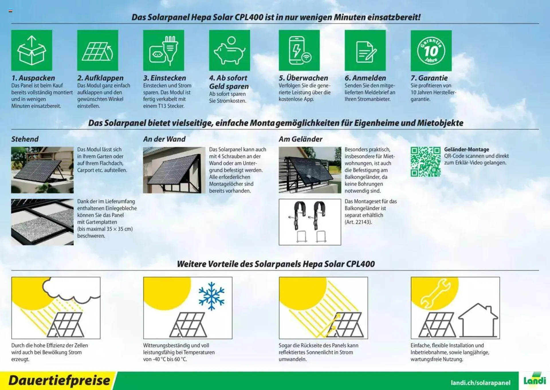 Landi Aktionen Solarpanel von 8. Februar bis 31. Dezember 2024 - Prospekt seite  2