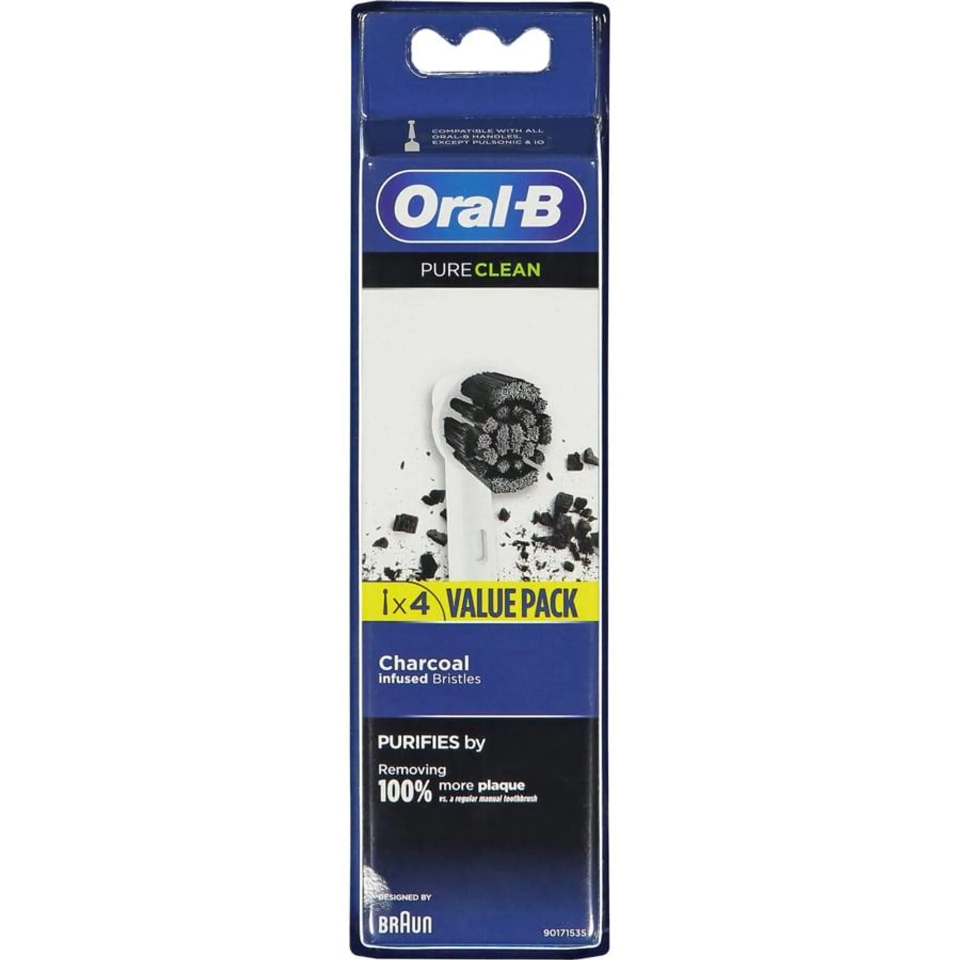 Oral B Aufsteckbürste Charcoal 4 Stück