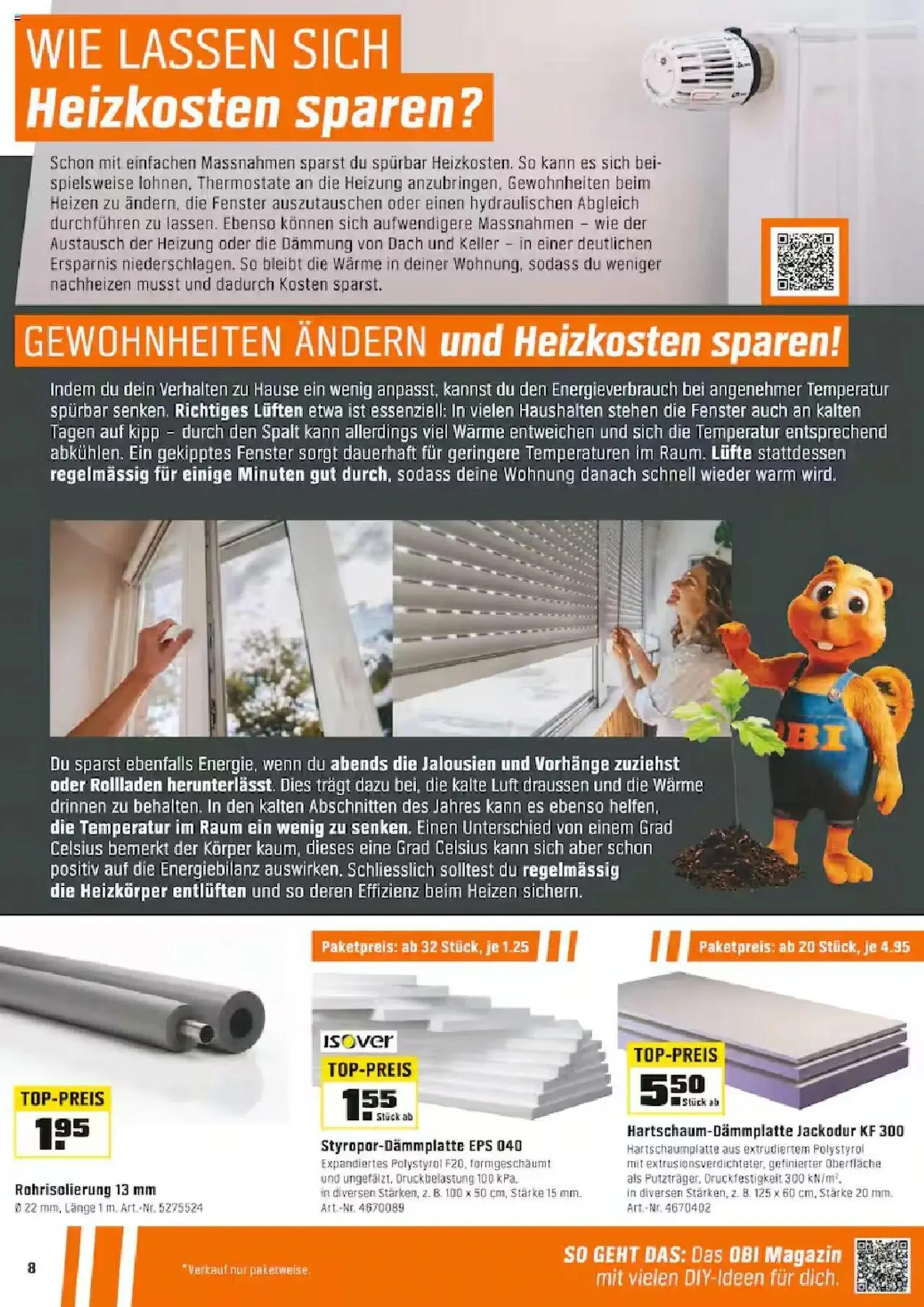 OBI Aktionen von 20. Oktober bis 9. November 2024 - Prospekt seite  8