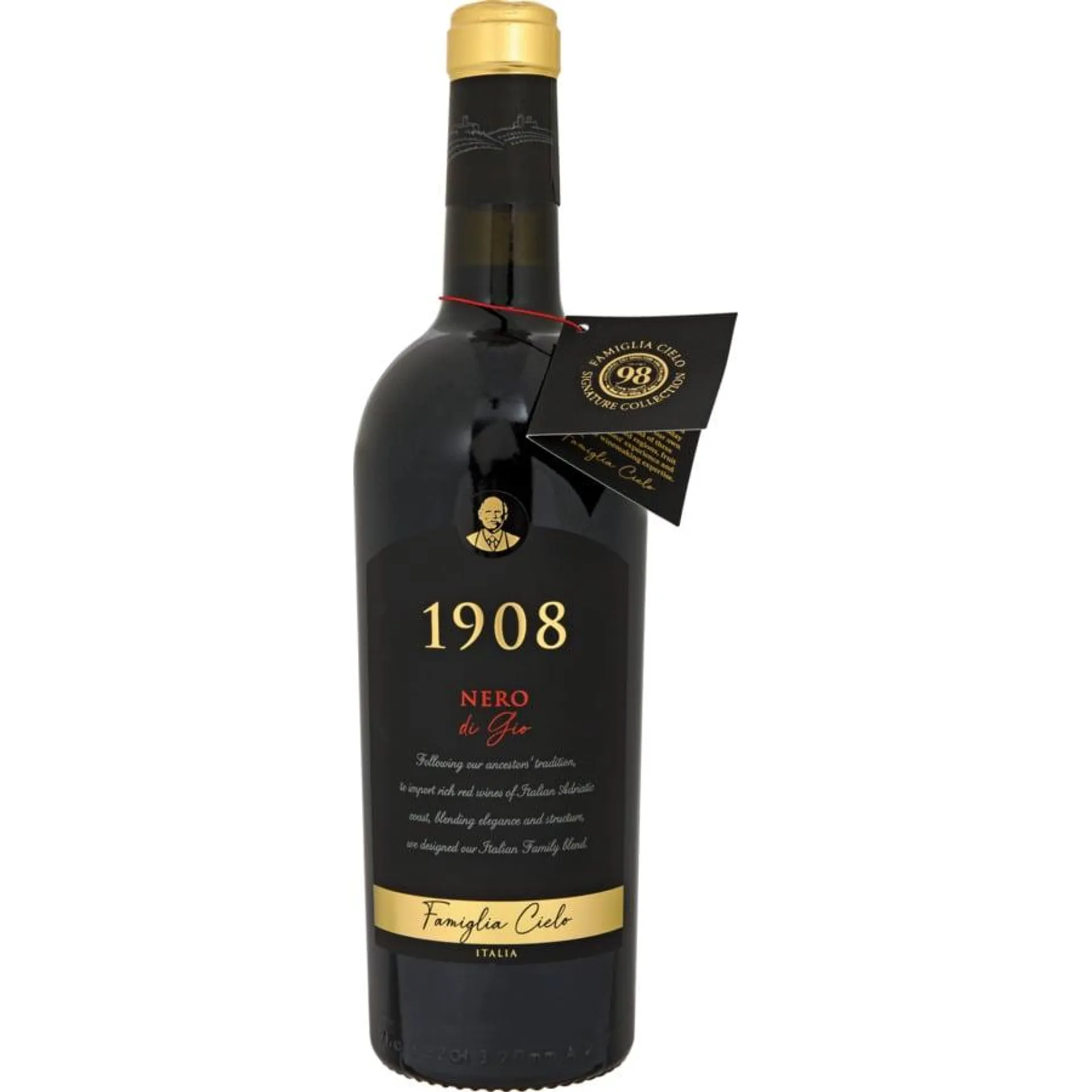 1908 Nero di Gio 75 cl