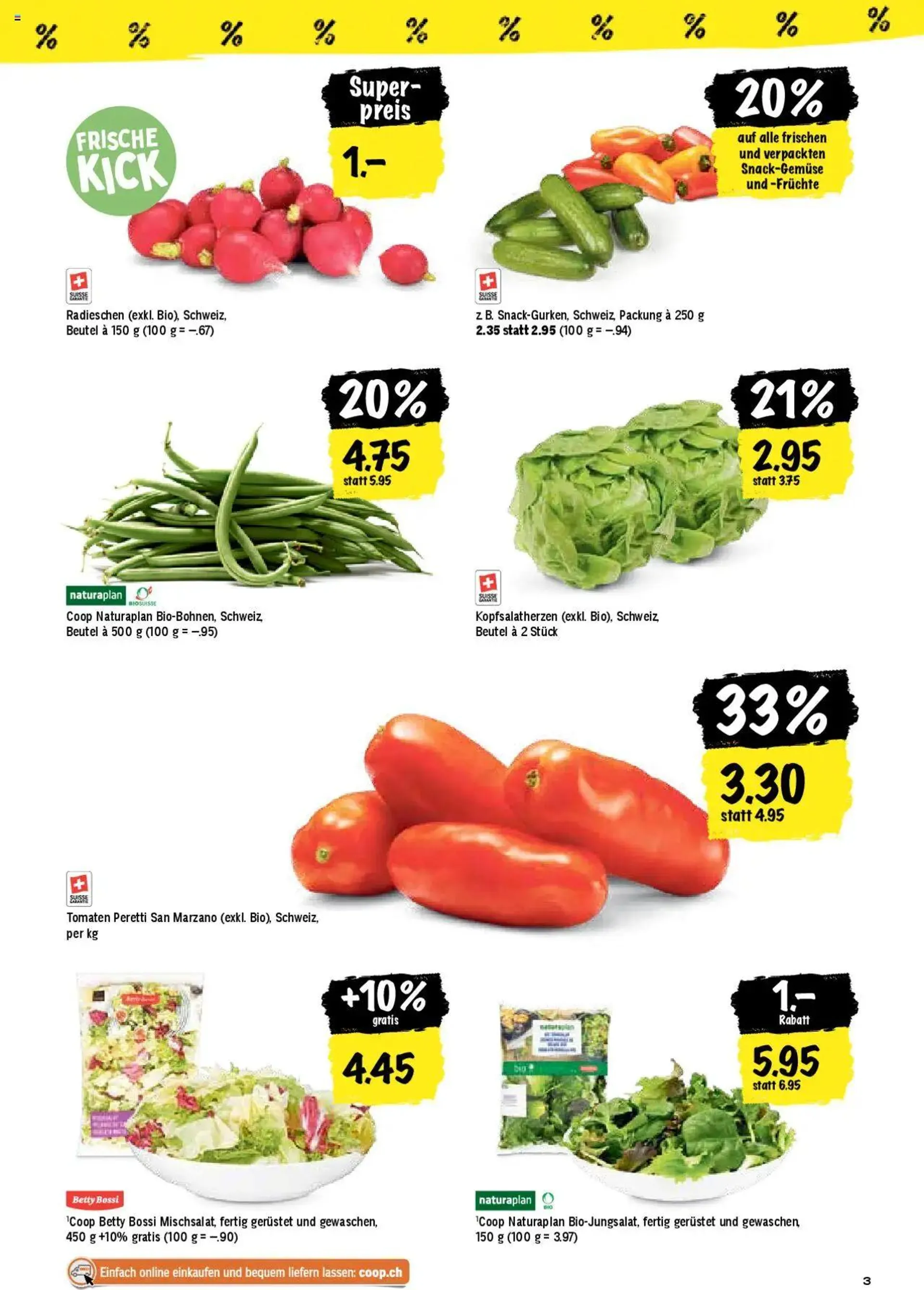 Coop Aktionen von 6. August bis 11. August 2024 - Prospekt seite  3