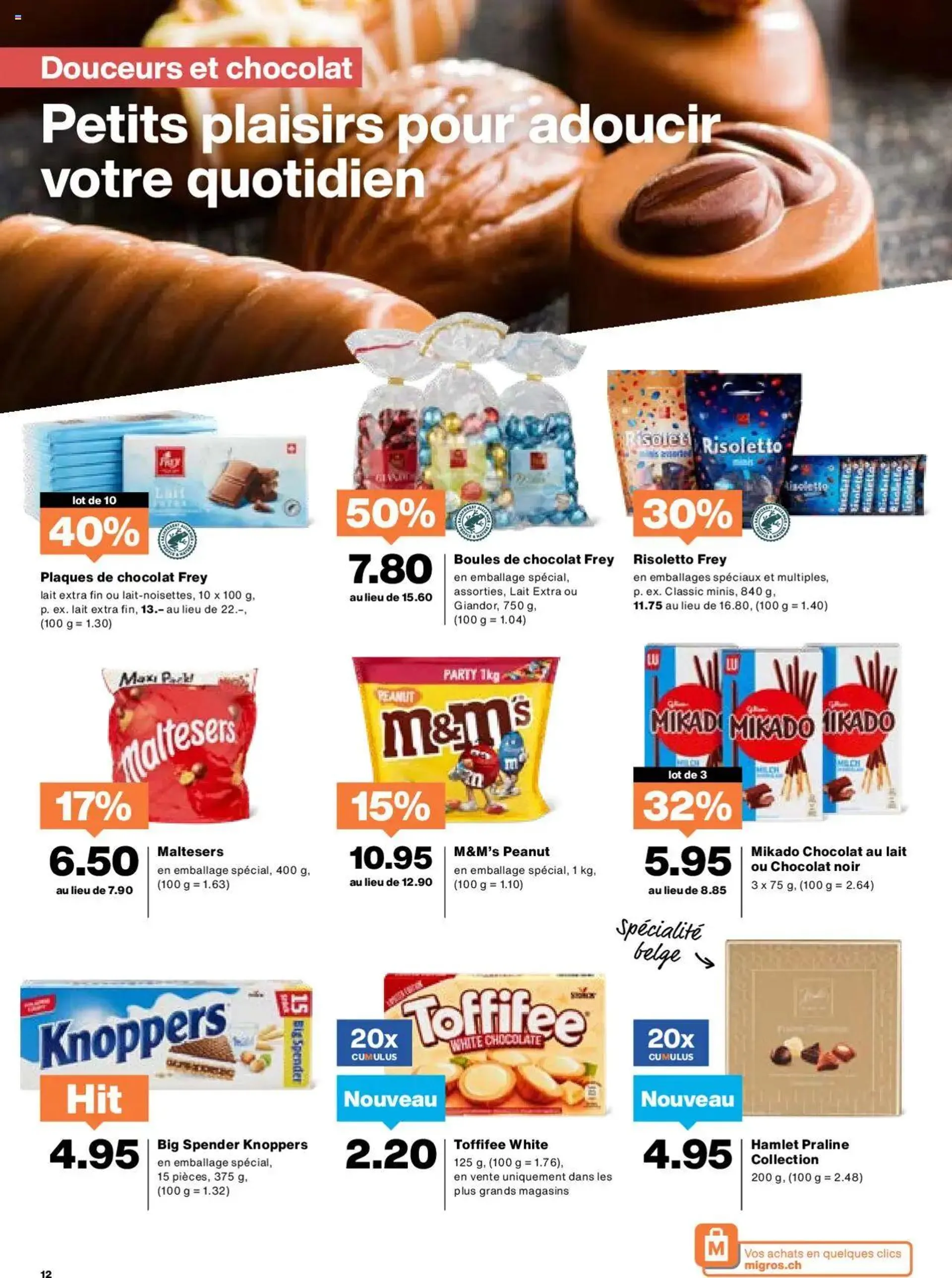 Migros Aktionen FR von 1. Oktober bis 7. Oktober 2024 - Prospekt seite  12