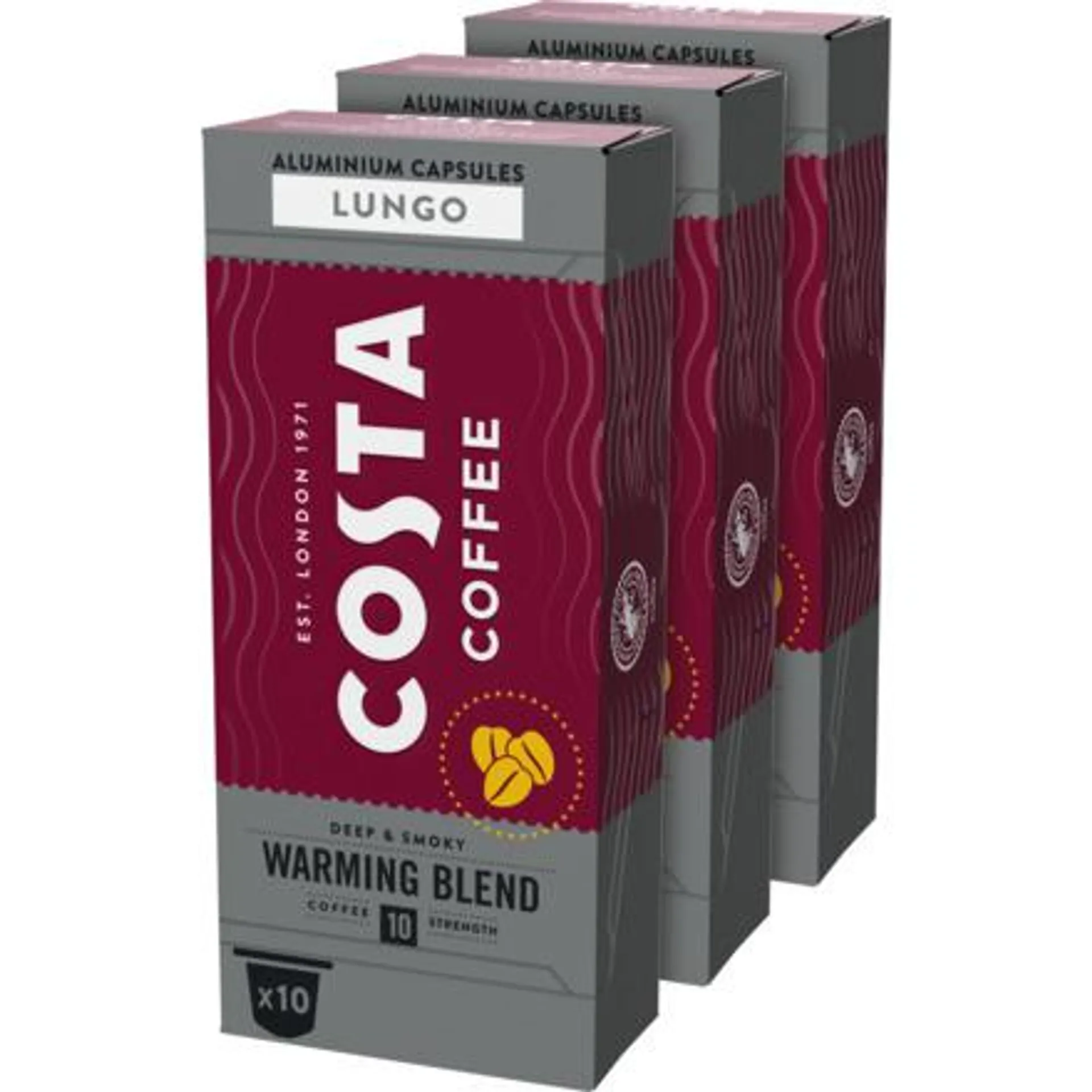 Costa Coffee Warming Blend Lungo 3x10K
