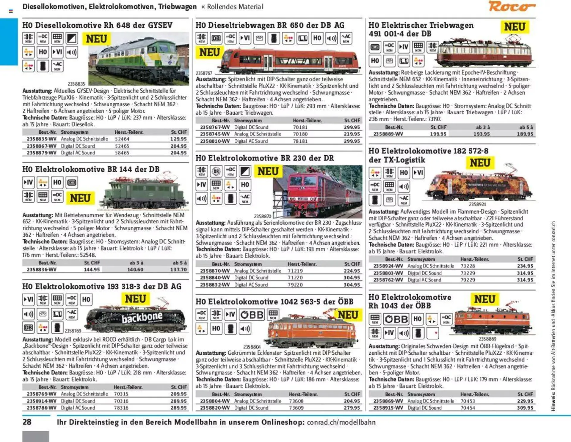Conrad - Modellbahn 2021/22 von 1. Januar bis 31. Dezember 2023 - Prospekt seite  30