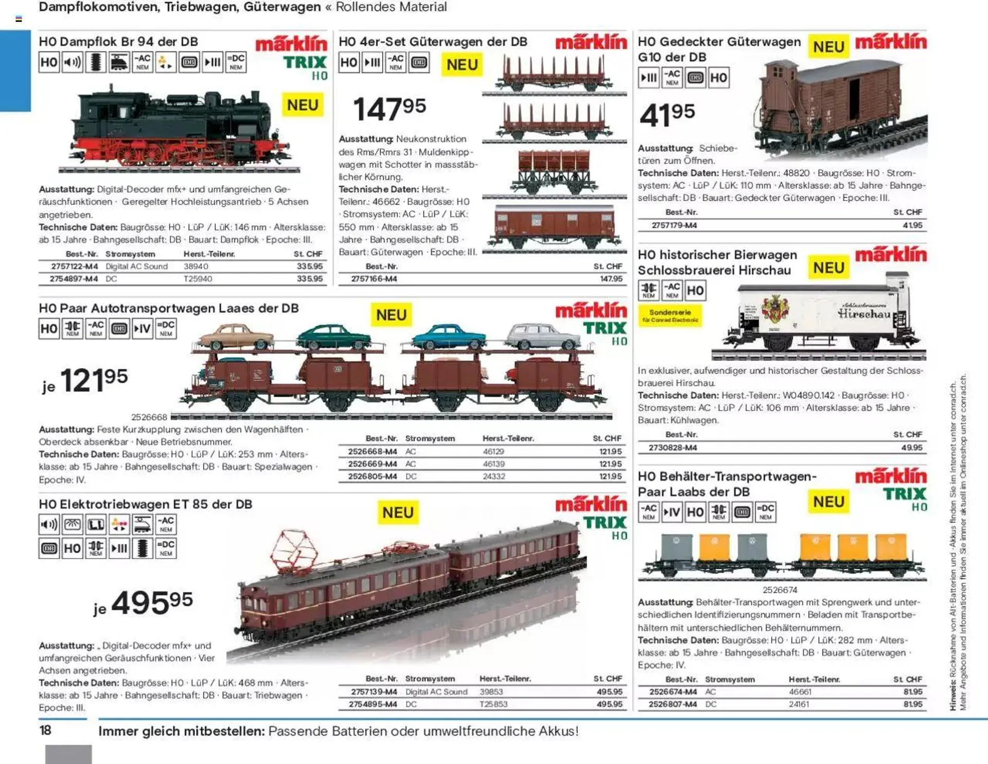 Conrad Modellbahn Katalog 2023/24 von 5. September bis 31. Dezember 2023 - Prospekt seite  20