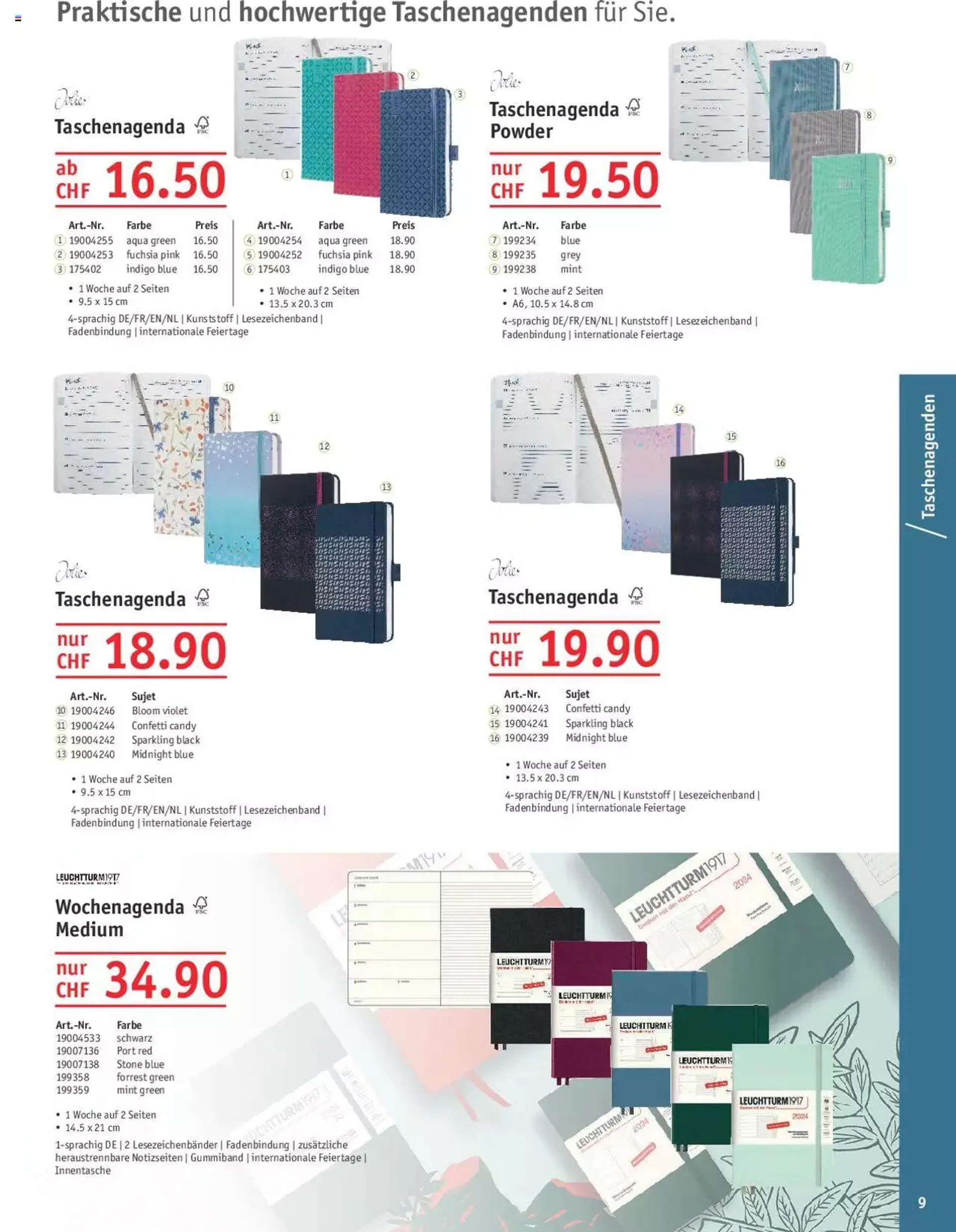 Office World Aktionen Agenden & Kalender von 27. September bis 31. Dezember 2023 - Prospekt seite  9