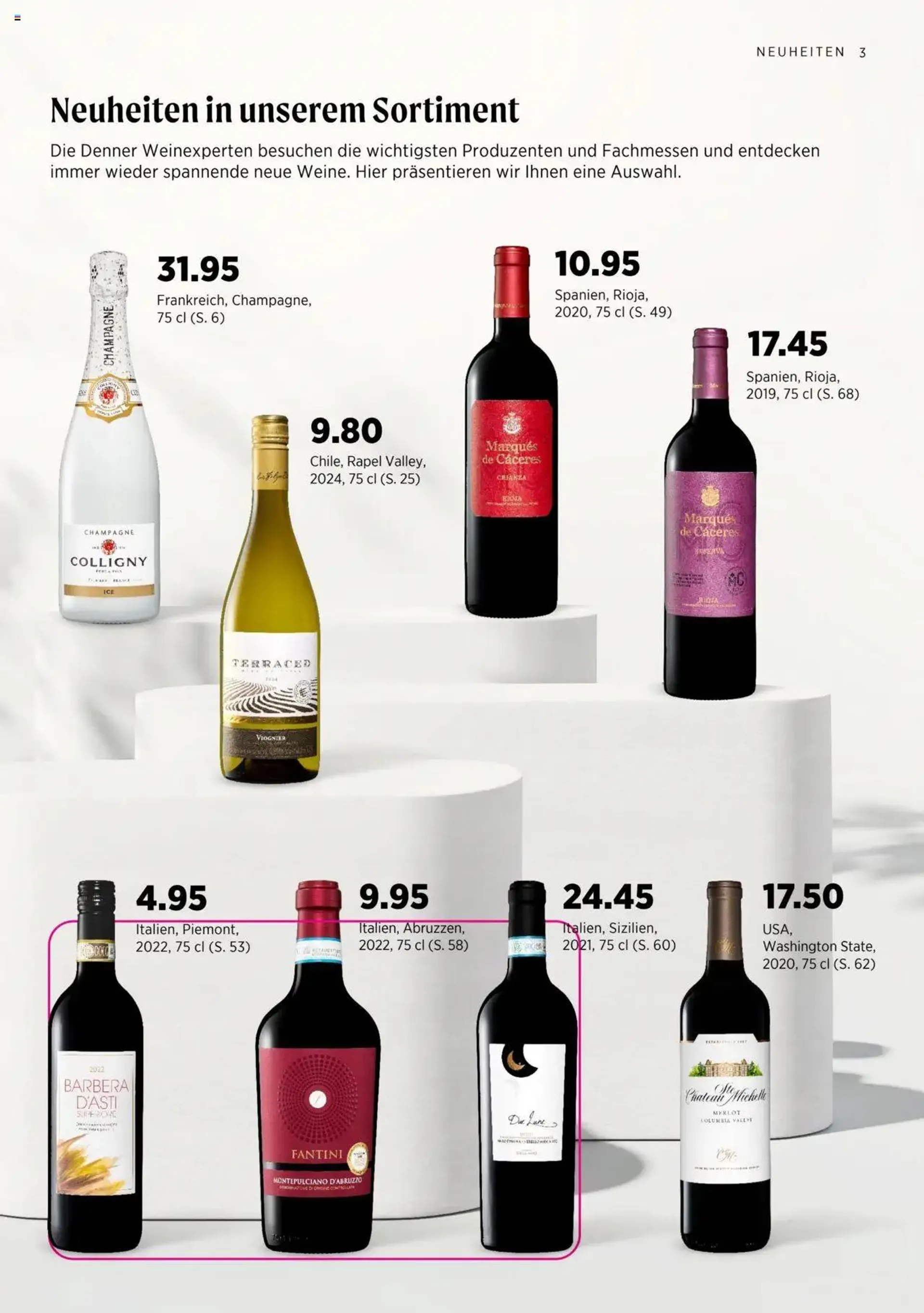 Denner Aktionen Wine Guide 2024/2025 von 11. September bis 31. Dezember 2024 - Prospekt seite  3