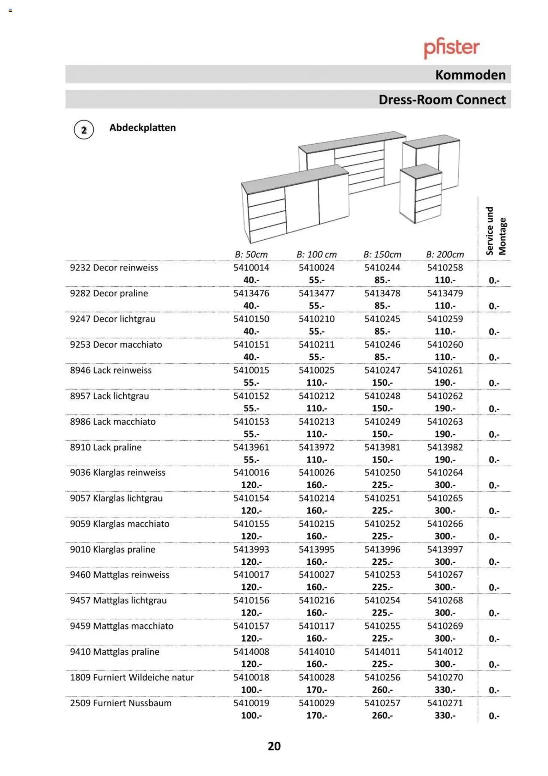 Pfister Dress-Room Broschüre 2024 von 13. September bis 31. Dezember 2024 - Prospekt seite  20
