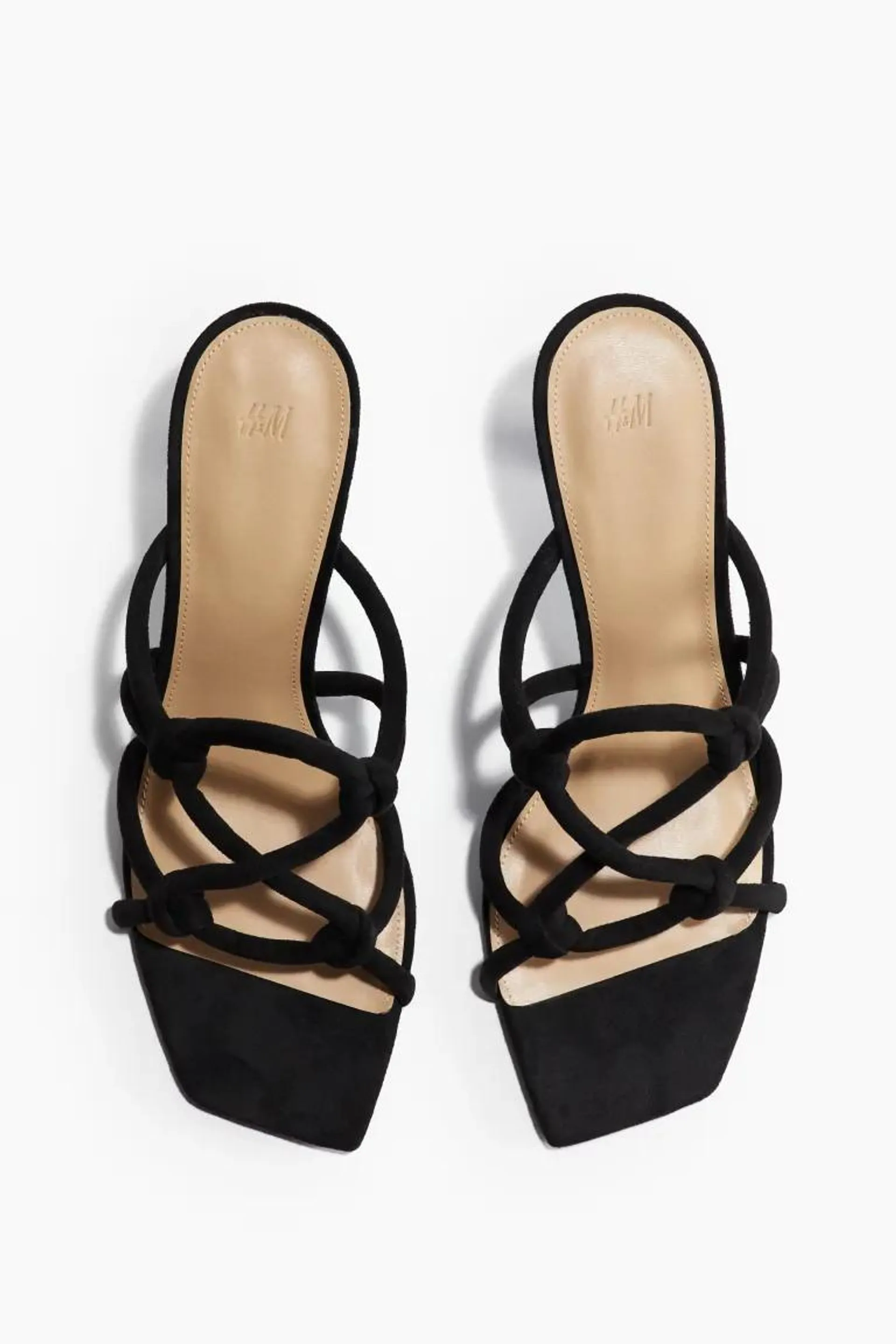Strappy heeled sandals