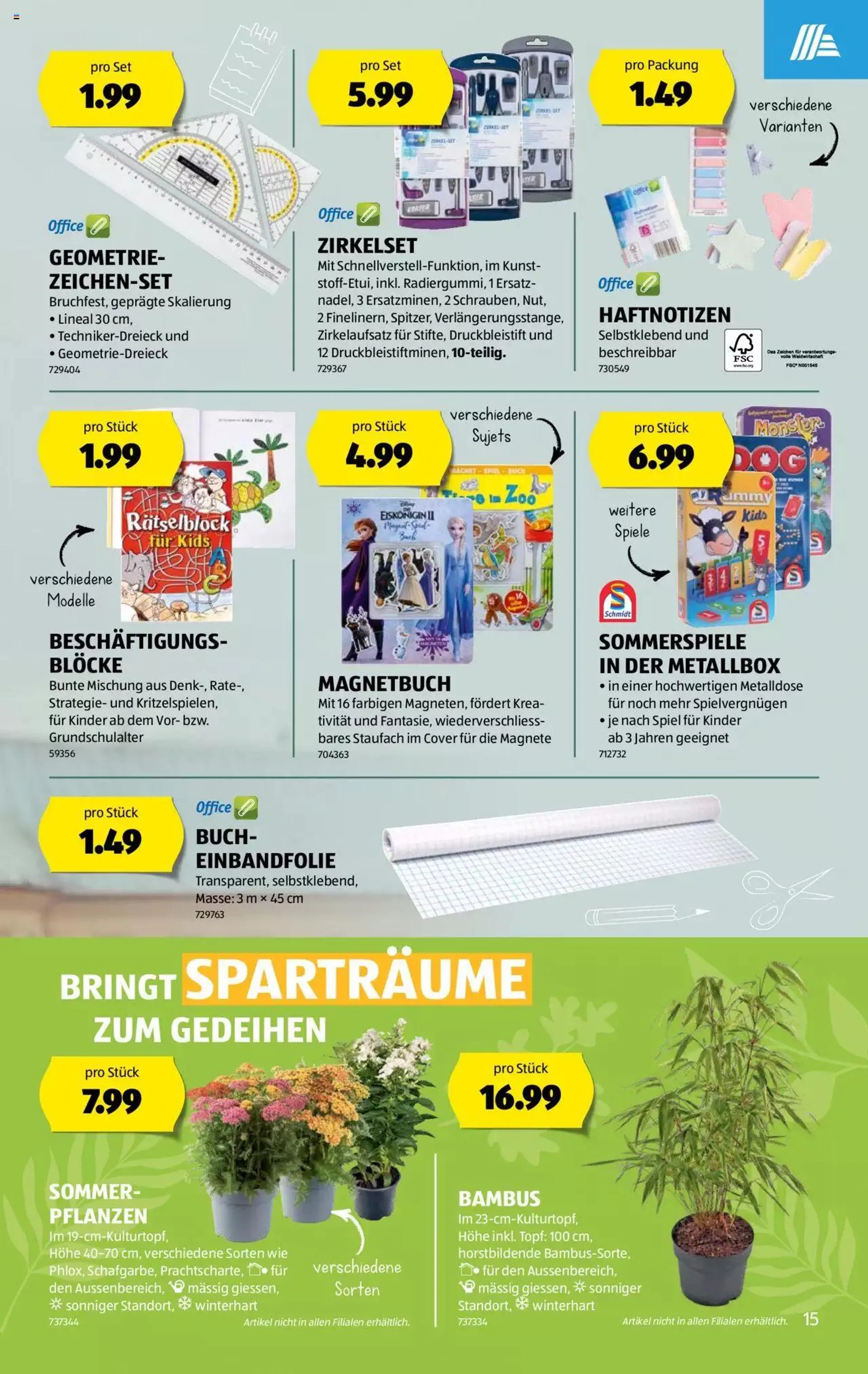 Aldi Aktionen von 4. Juli bis 10. Juli 2024 - Prospekt seite  15