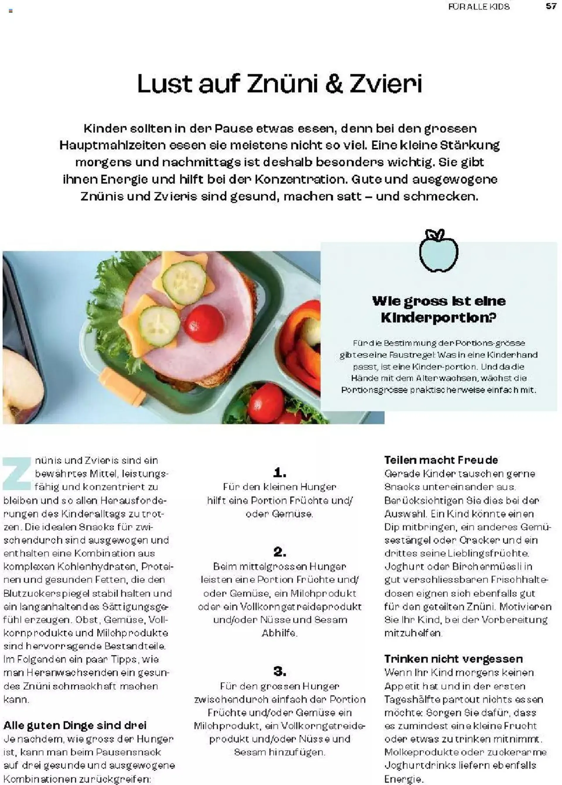 Coop Magazin Familien von 18. Juni bis 31. Dezember 2024 - Prospekt seite  57