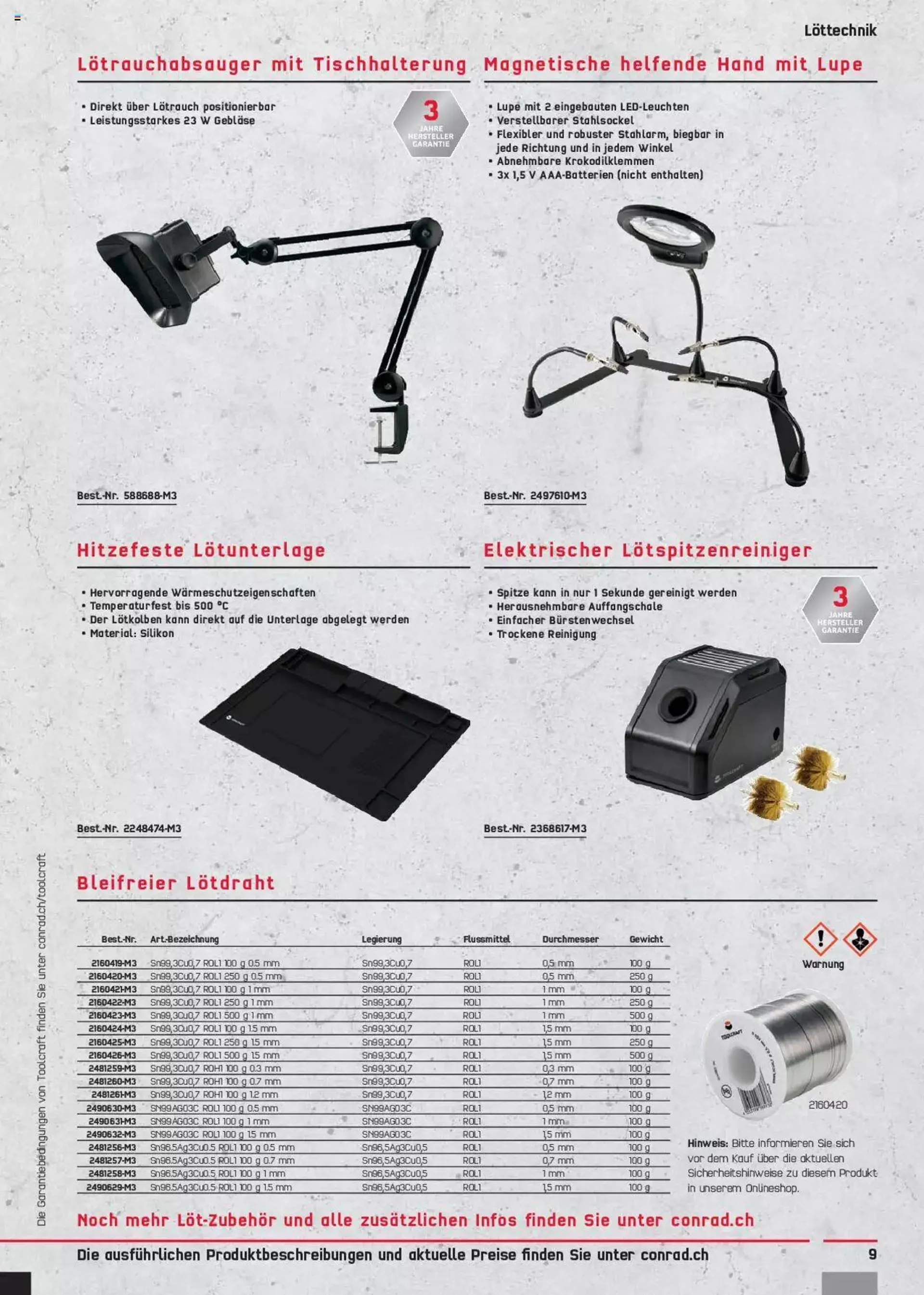 Conrad - Toolcraft News von 27. Januar bis 31. Dezember 2024 - Prospekt seite  9