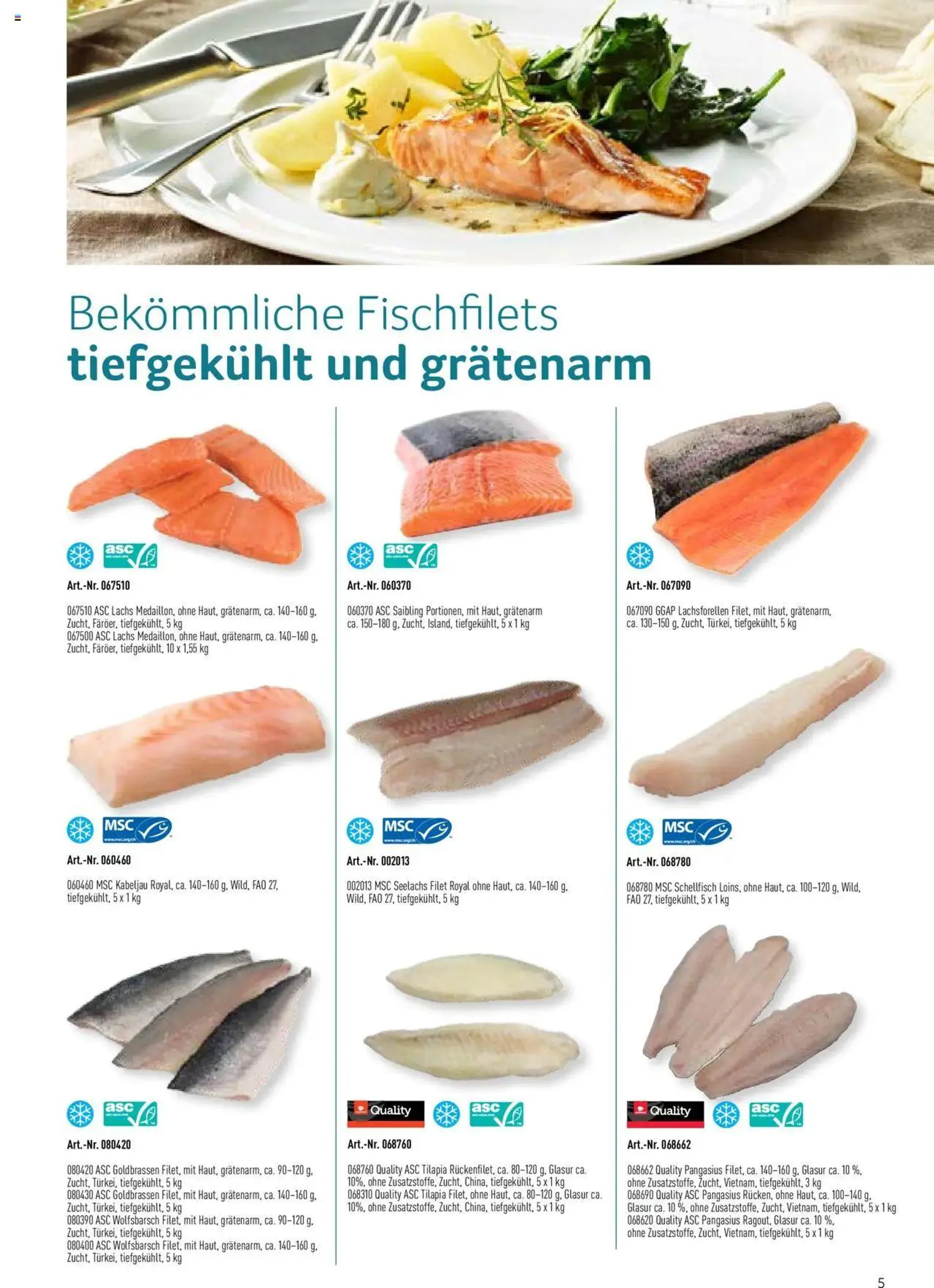Prodega Aktionen Spezialsortiment Fisch von 1. Juli bis 31. Dezember 2024 - Prospekt seite  5