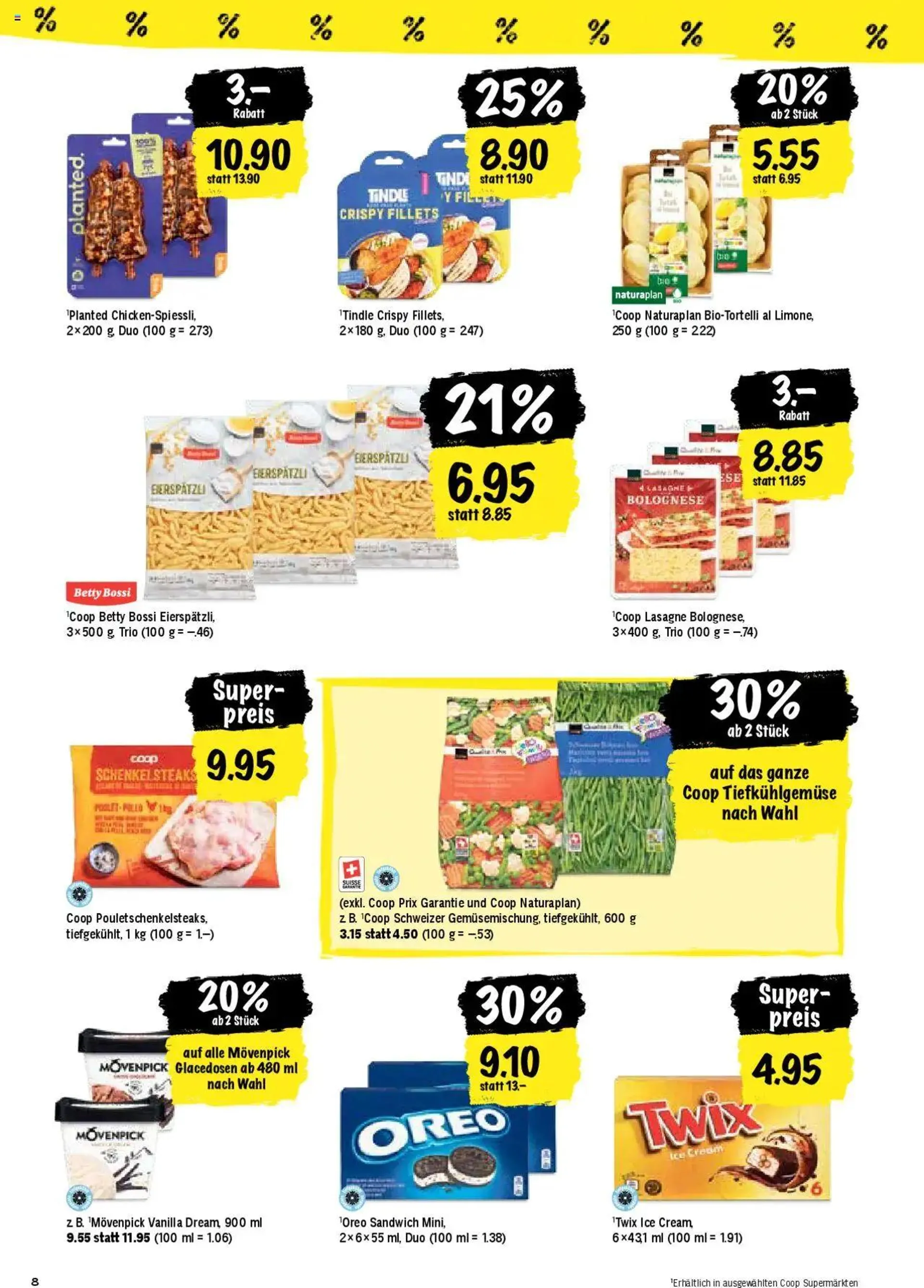 Coop Aktionen von 6. August bis 11. August 2024 - Prospekt seite  8