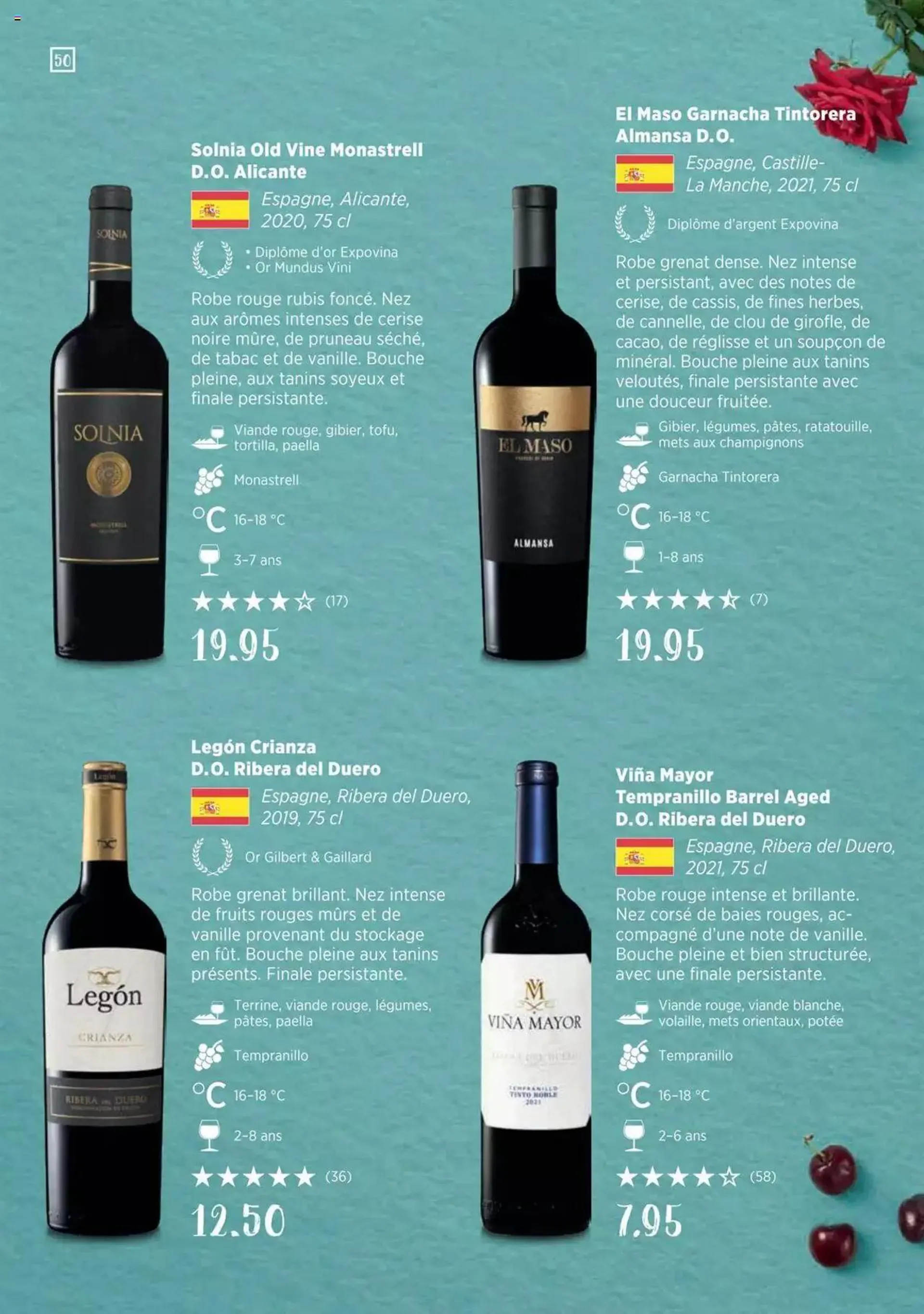 Denner Guide des vins 2023 /2024 FR von 11. September bis 31. Dezember 2023 - Prospekt seite  50