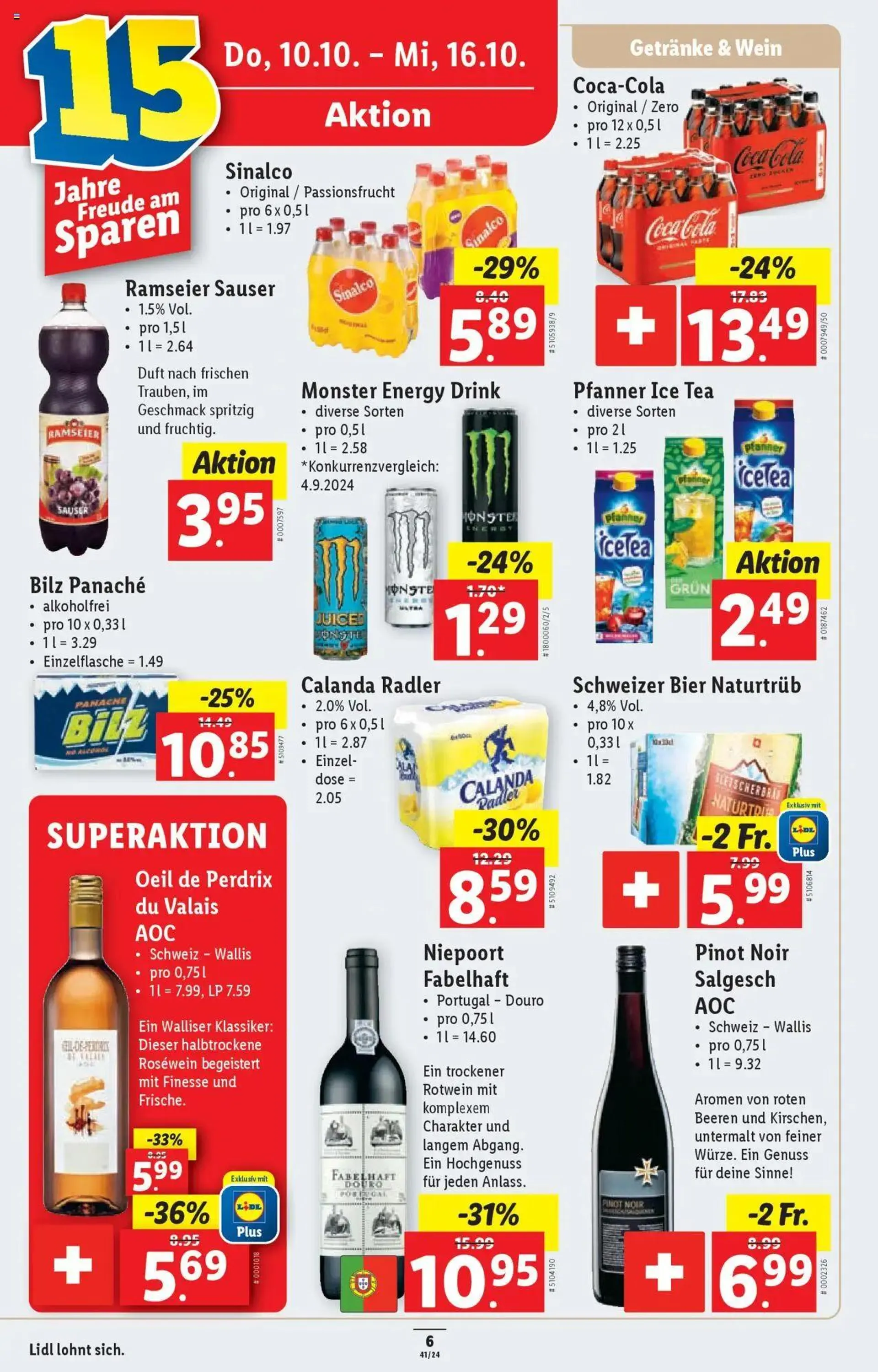 Lidl Aktionen von 10. Oktober bis 16. Oktober 2024 - Prospekt seite  6