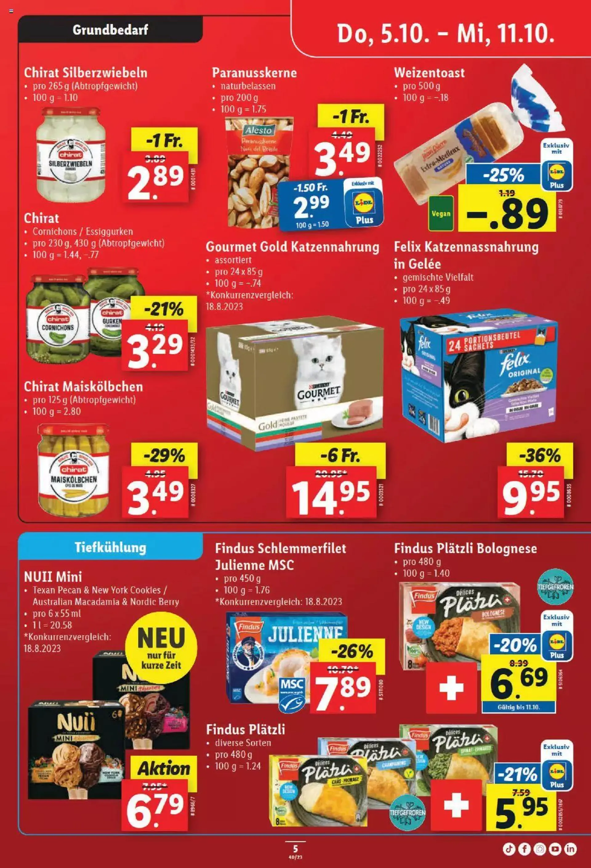 Lidl Aktionen von 5. Oktober bis 11. Oktober 2023 - Prospekt seite  5