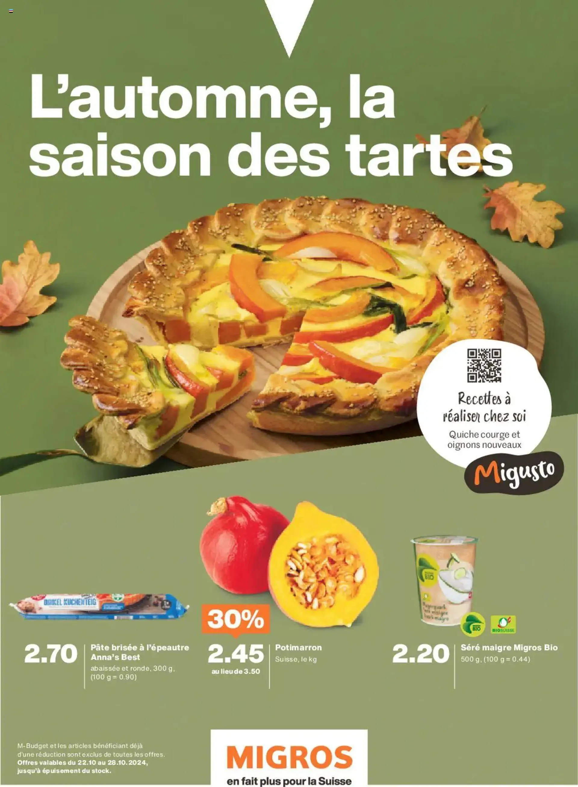 Migros Magazin FR von 21. Oktober bis 27. Oktober 2024 - Prospekt seite  4