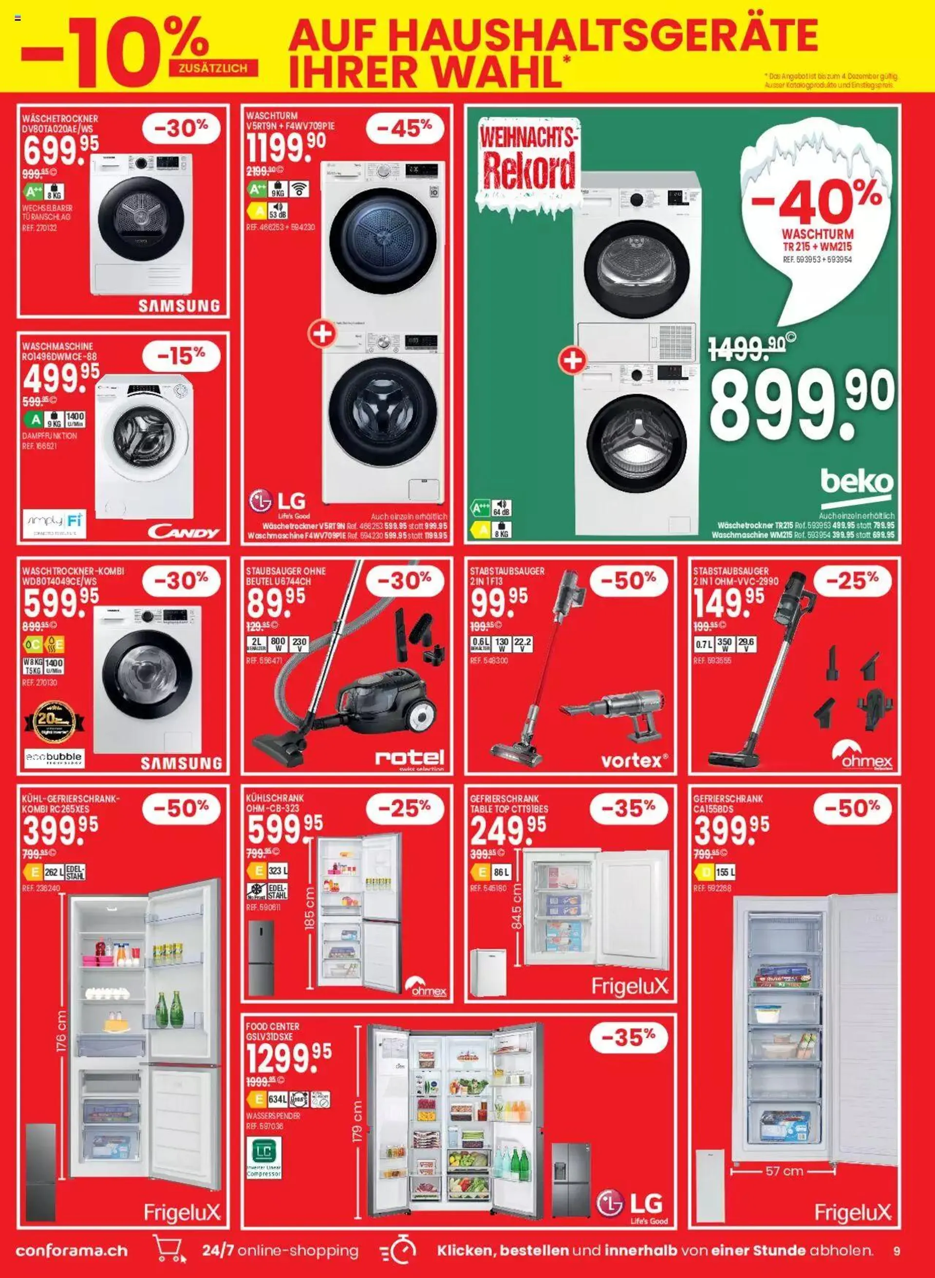Conforama Aktionen von 28. November bis 11. Dezember 2023 - Prospekt seite  9