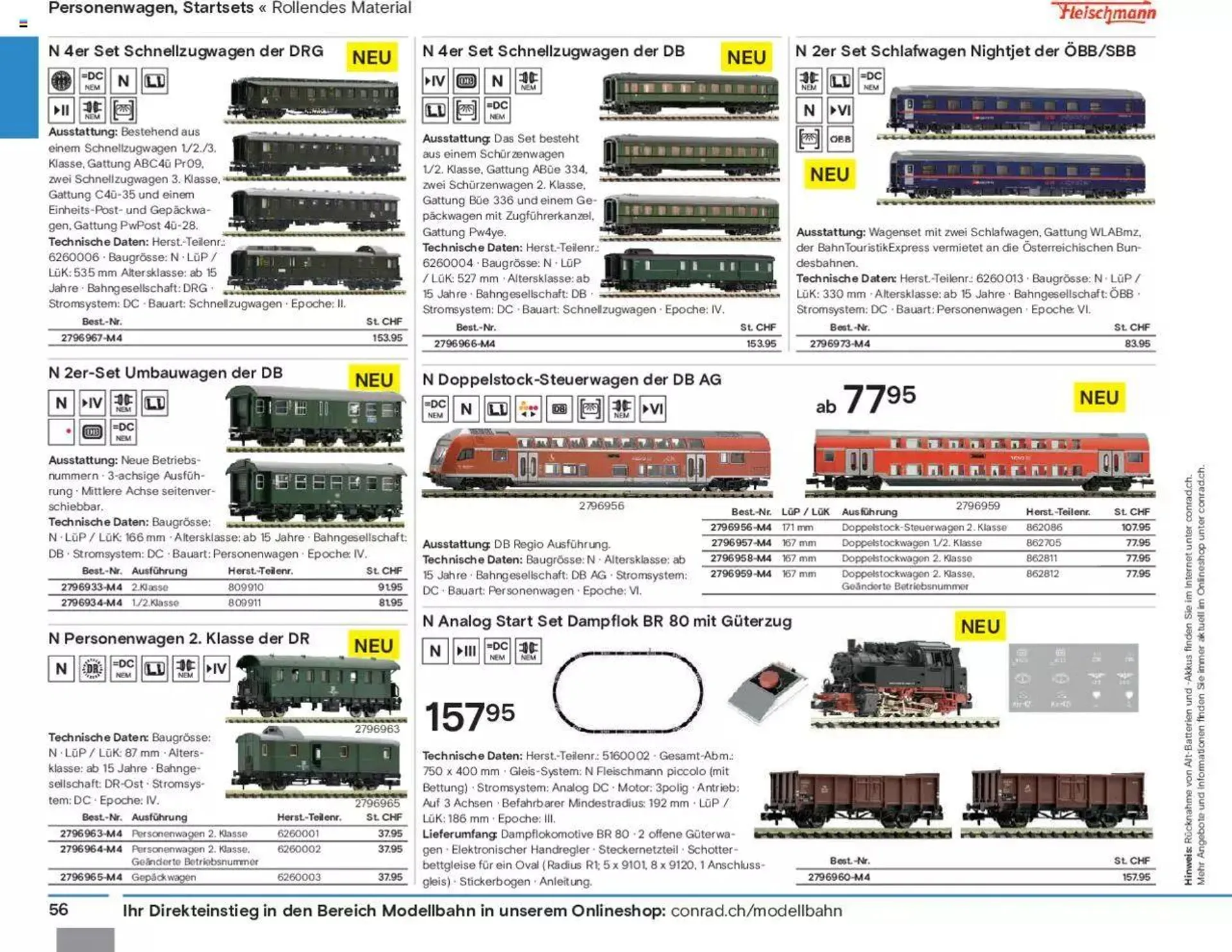 Conrad Modellbahn Katalog 2023/24 von 5. September bis 31. Dezember 2023 - Prospekt seite  58
