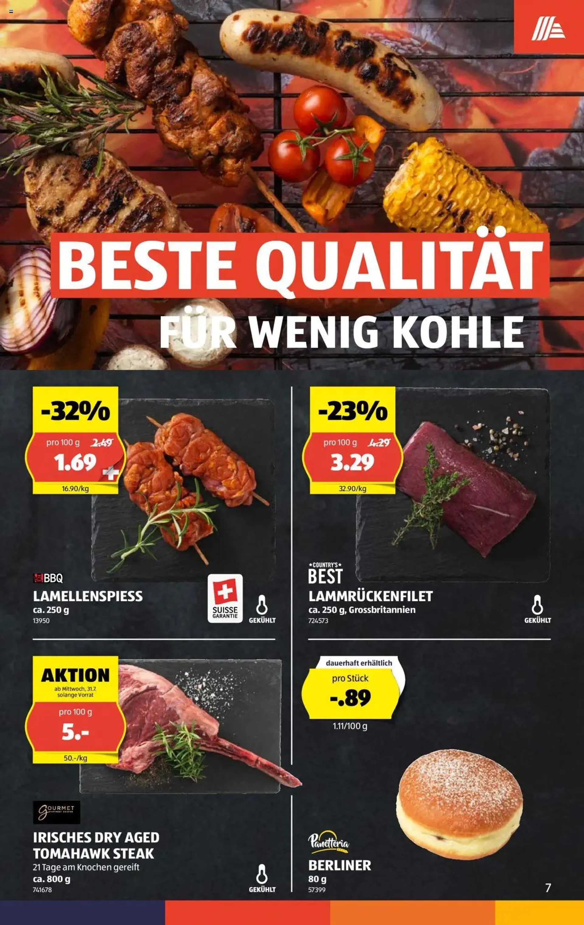 Aldi Aktionen von 31. Juli bis 7. August 2024 - Prospekt seite  7