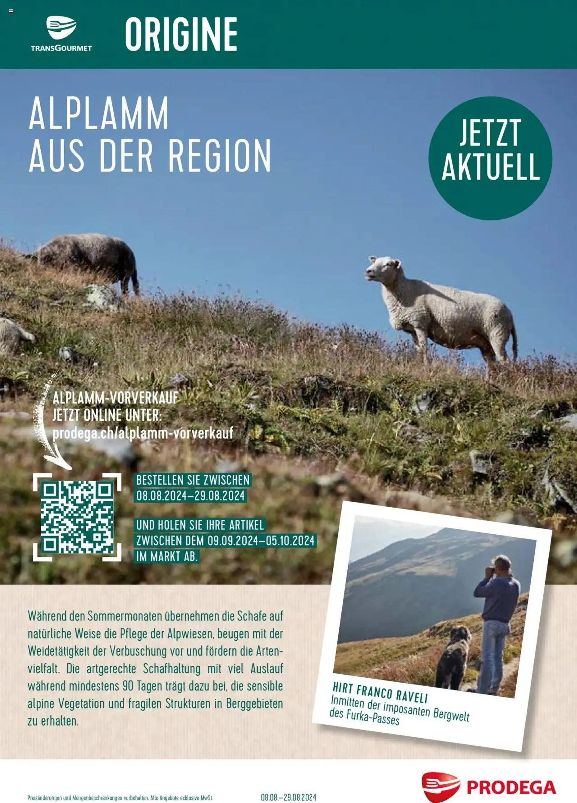 Prodega Aktionen Alplamm aus der Region - 0