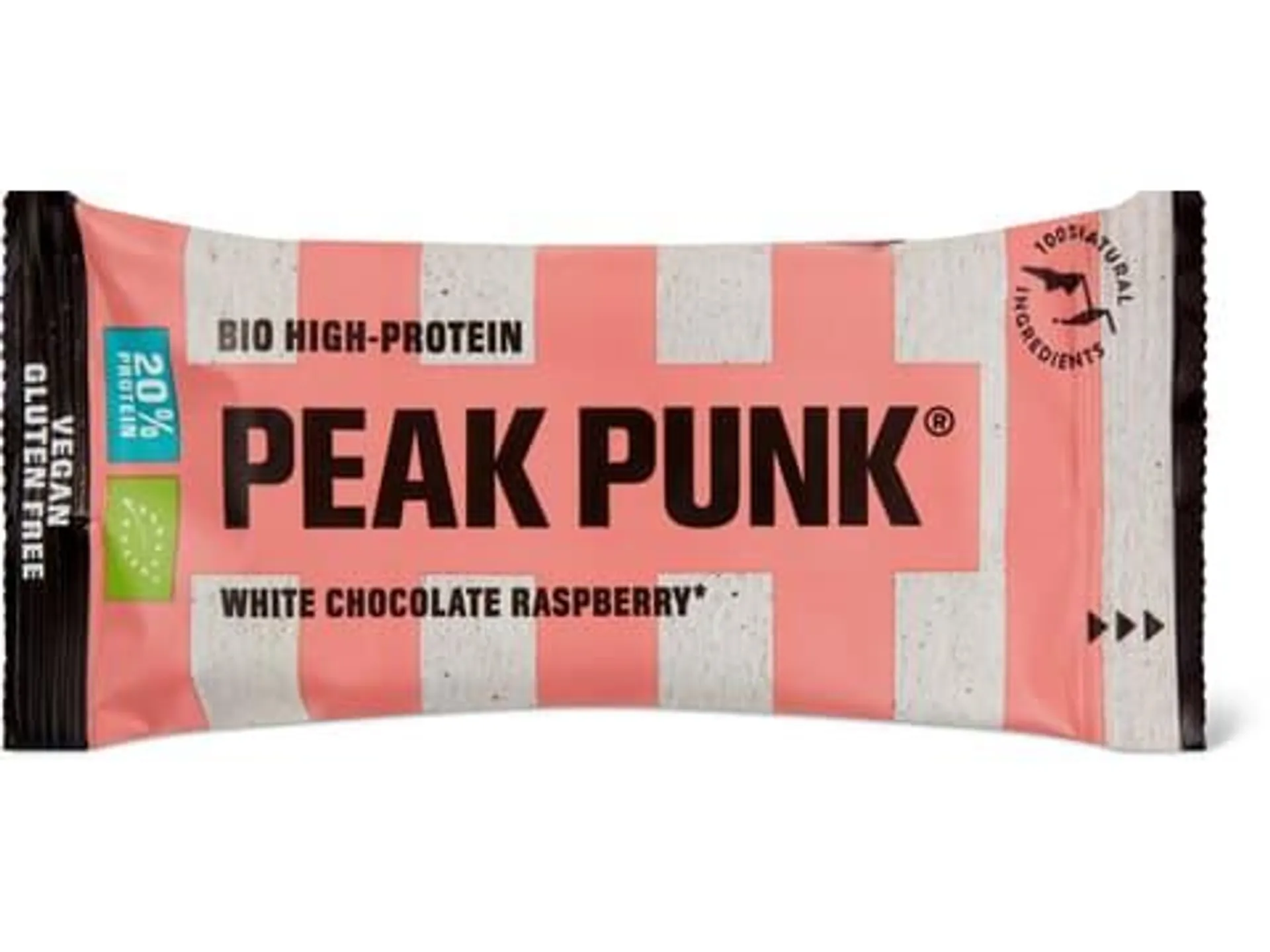 Peak Punk · Bio Eiweissriegel · Raspberry White Crisp