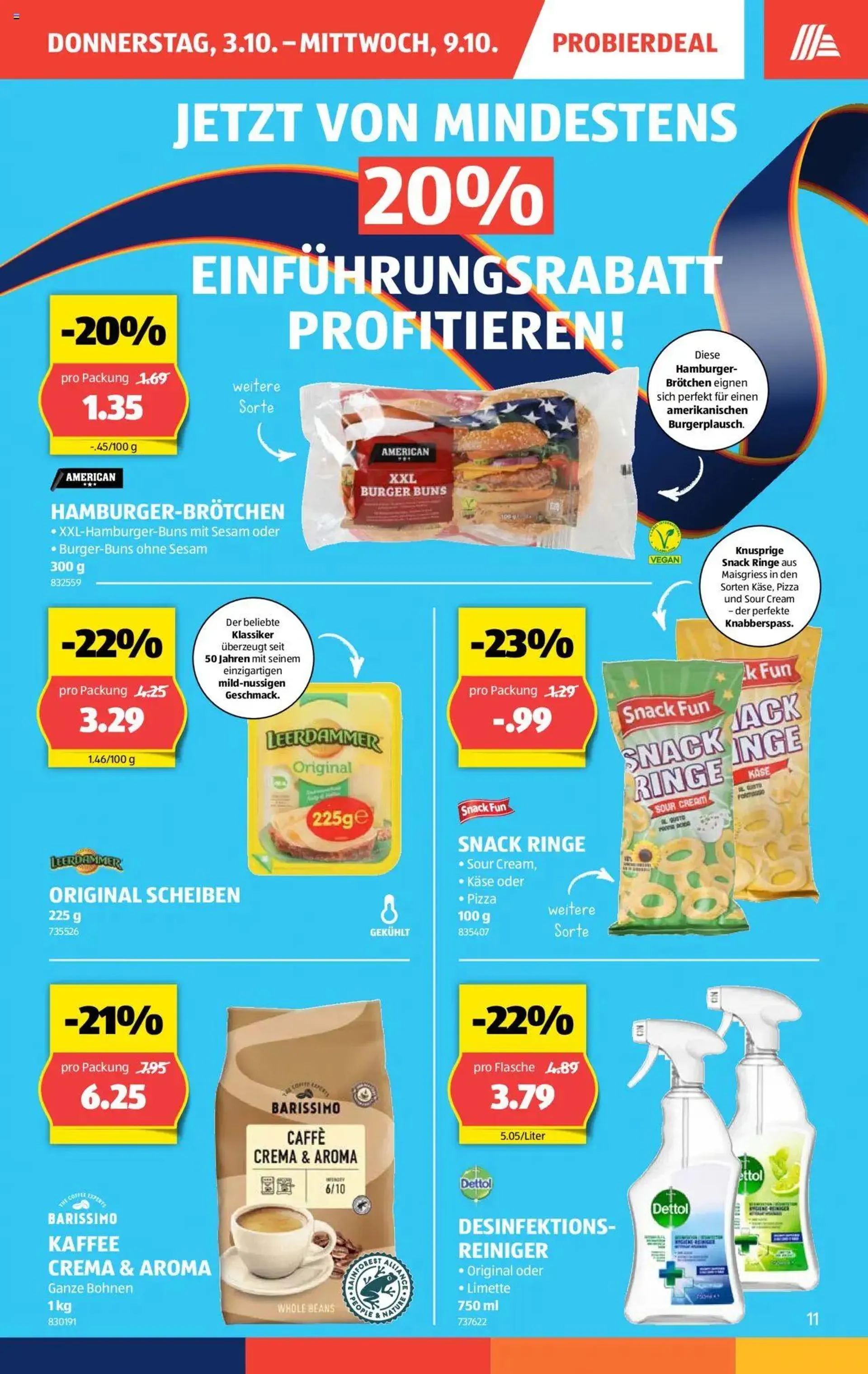 Aldi Aktionen von 3. Oktober bis 9. Oktober 2024 - Prospekt seite  11