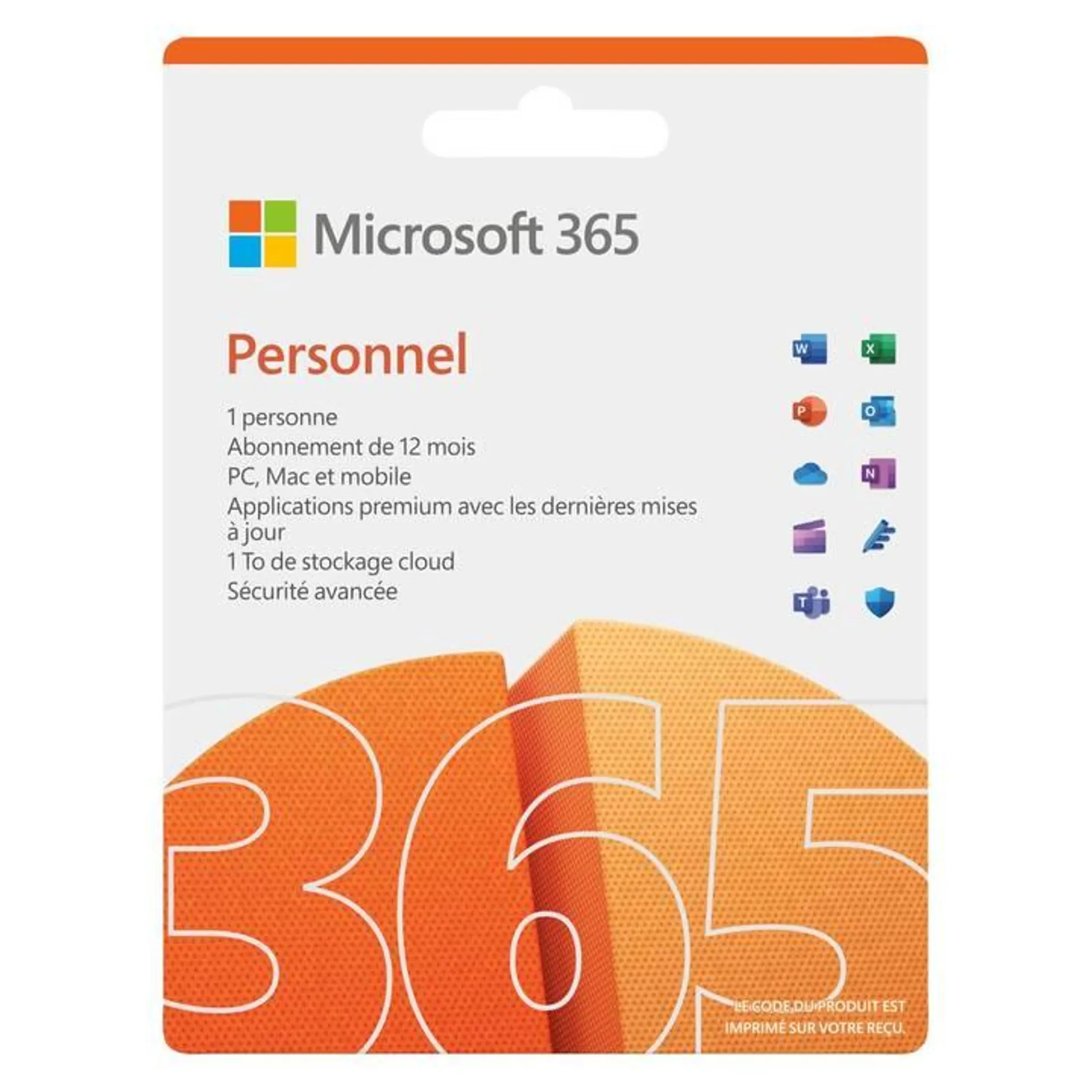 MICROSOFT 365 Personnel (Jahreslizenz, 1x, 12 Monate, Französisch)