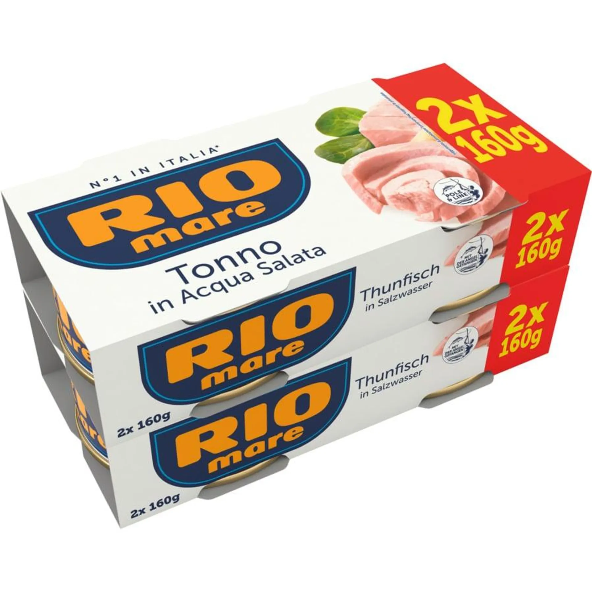 Rio Mare Thunfisch Naturale 2 x2 x 160 g