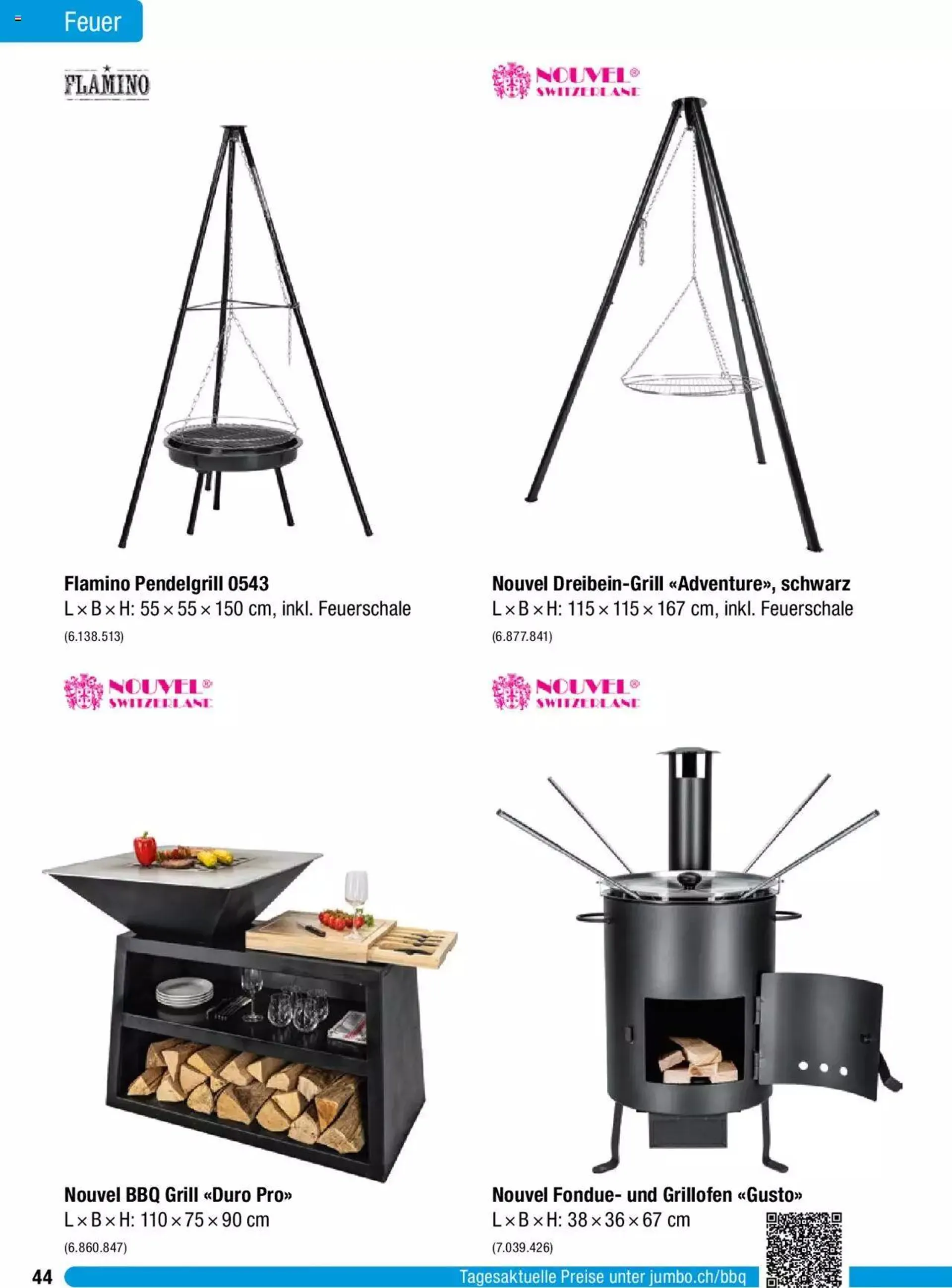 Jumbo Grosse Grillbroschure 2023 von 27. Februar bis 31. Dezember 2023 - Prospekt seite  44