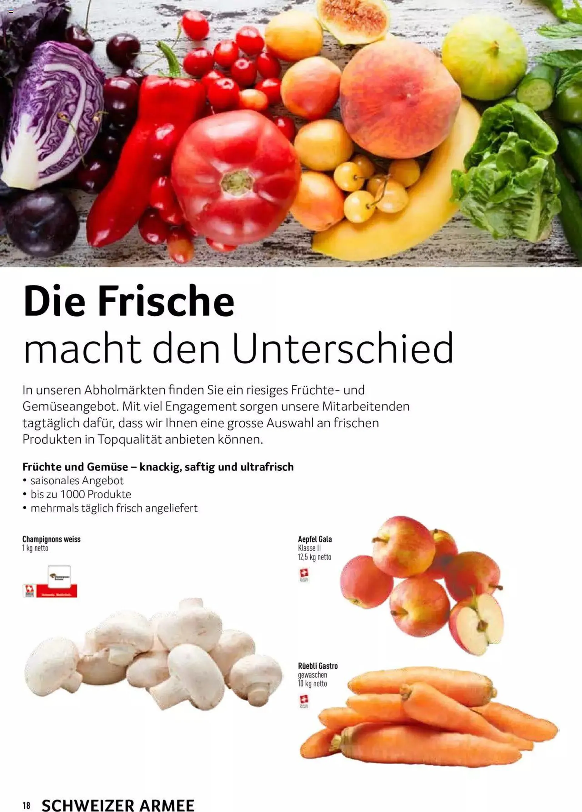 Prodega Aktionen Schweizer Armee von 11. März bis 11. März 2025 - Prospekt seite  18