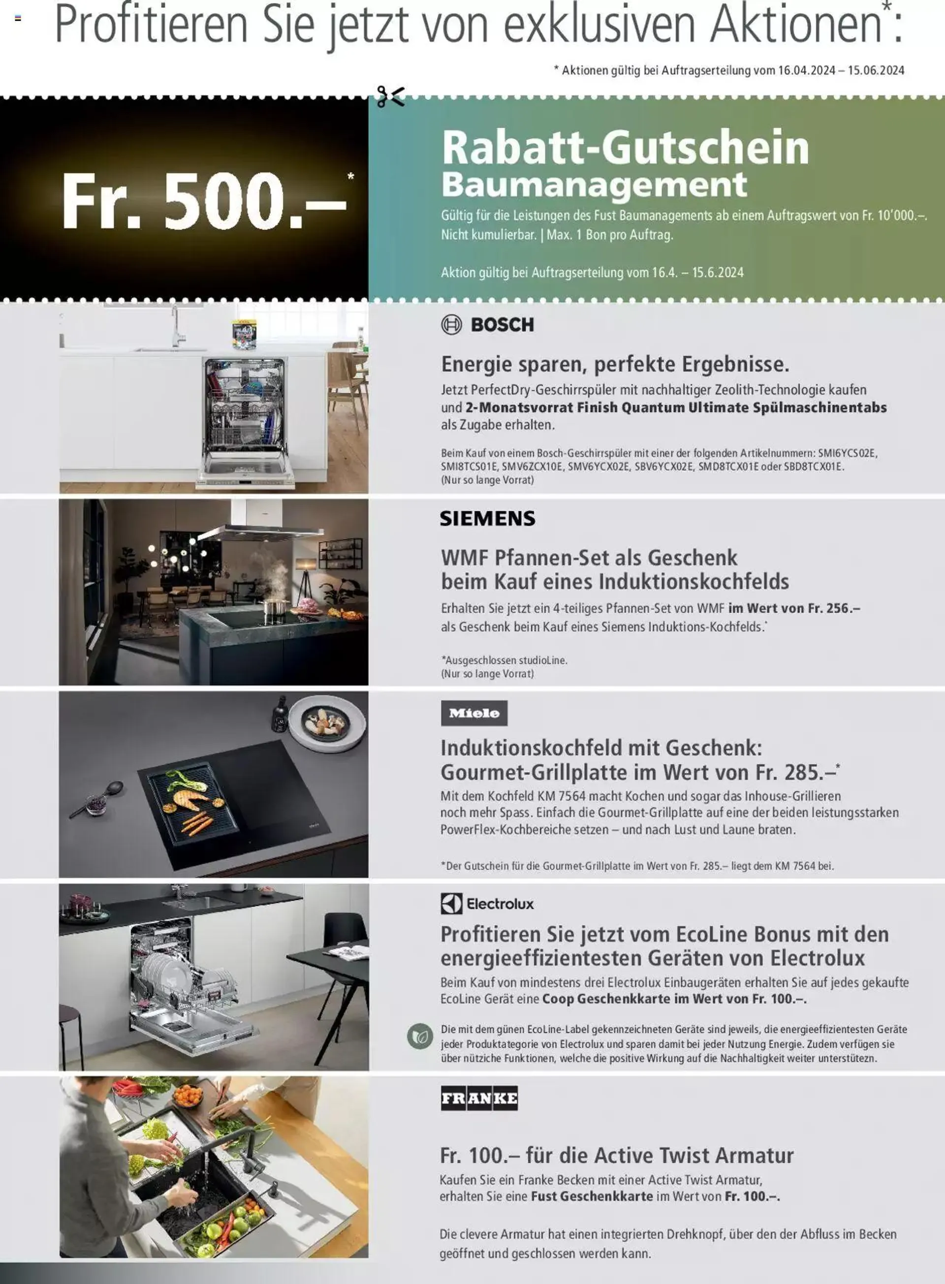 Fust Aktionen Küchenmagazin von 18. April bis 31. Dezember 2024 - Prospekt seite  24