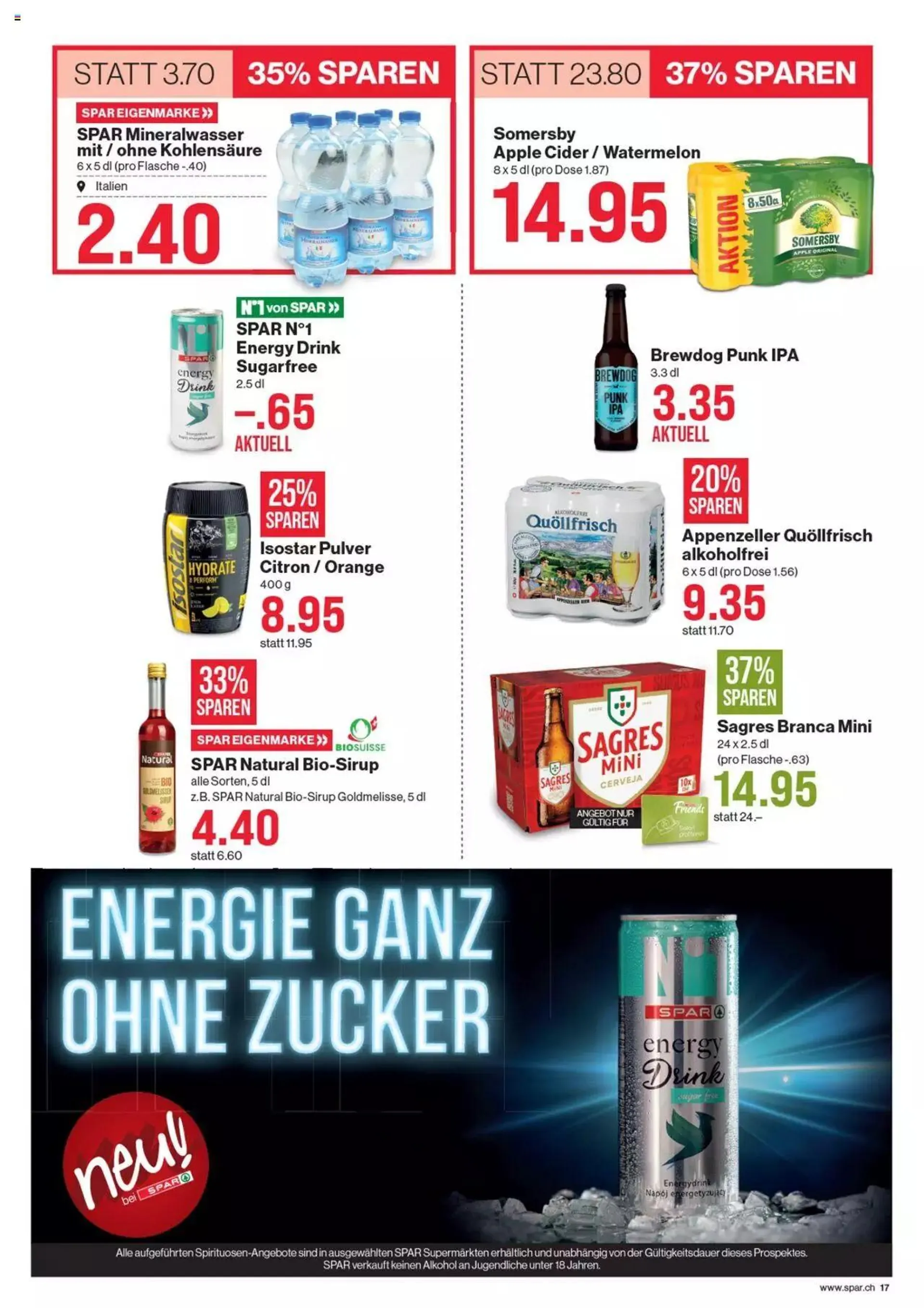 SPAR Aktionen von 4. Juli bis 10. Juli 2024 - Prospekt seite  17