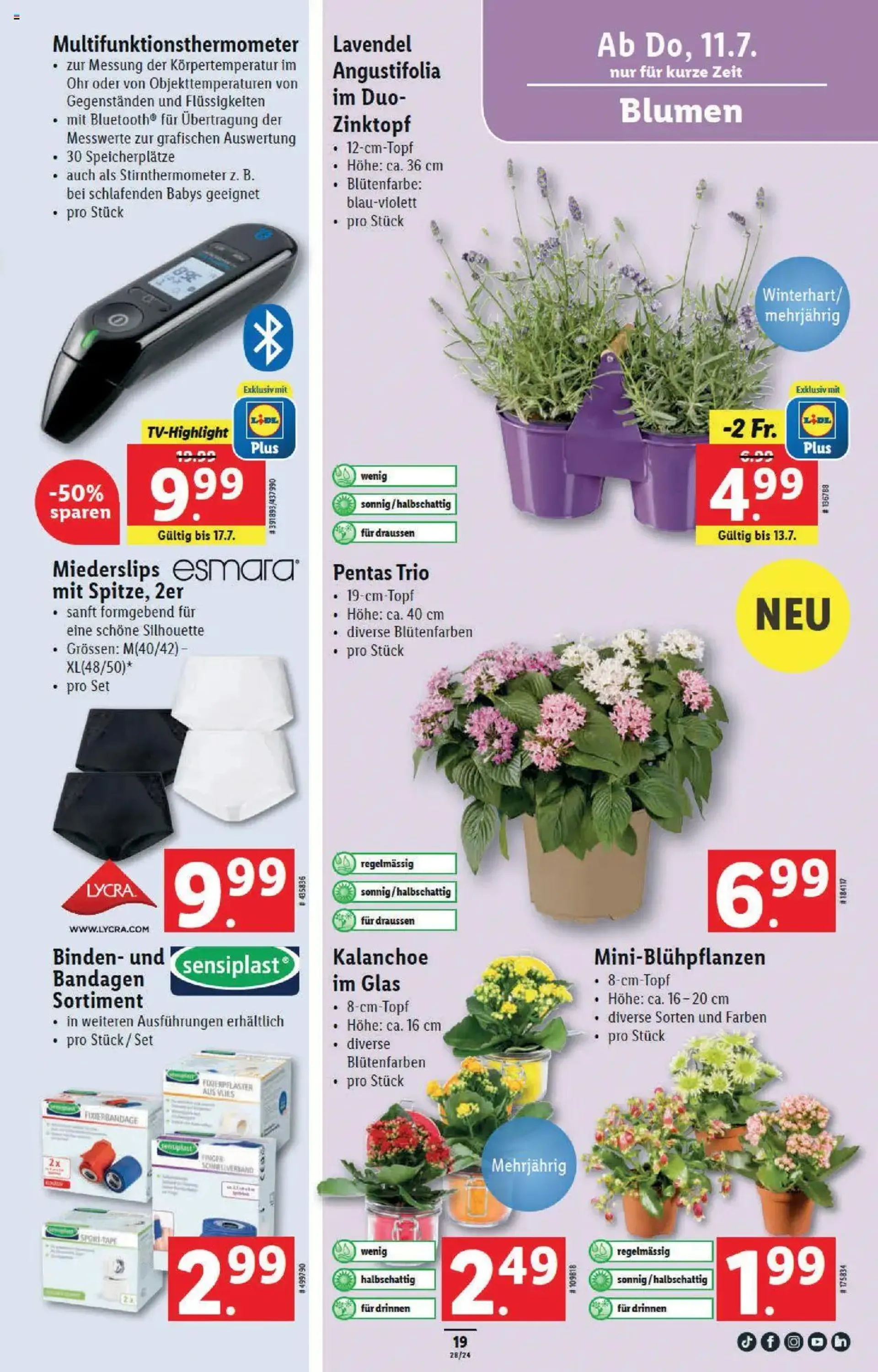 Lidl Aktionen von 11. Juli bis 17. Juli 2024 - Prospekt seite  19