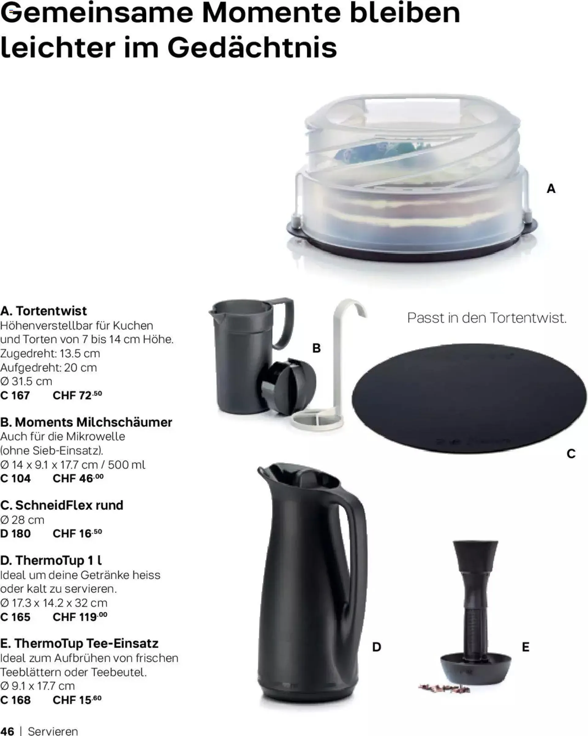 Tupperware Aktionen Herbst / Winter 2023 von 1. November bis 31. Dezember 2023 - Prospekt seite  46