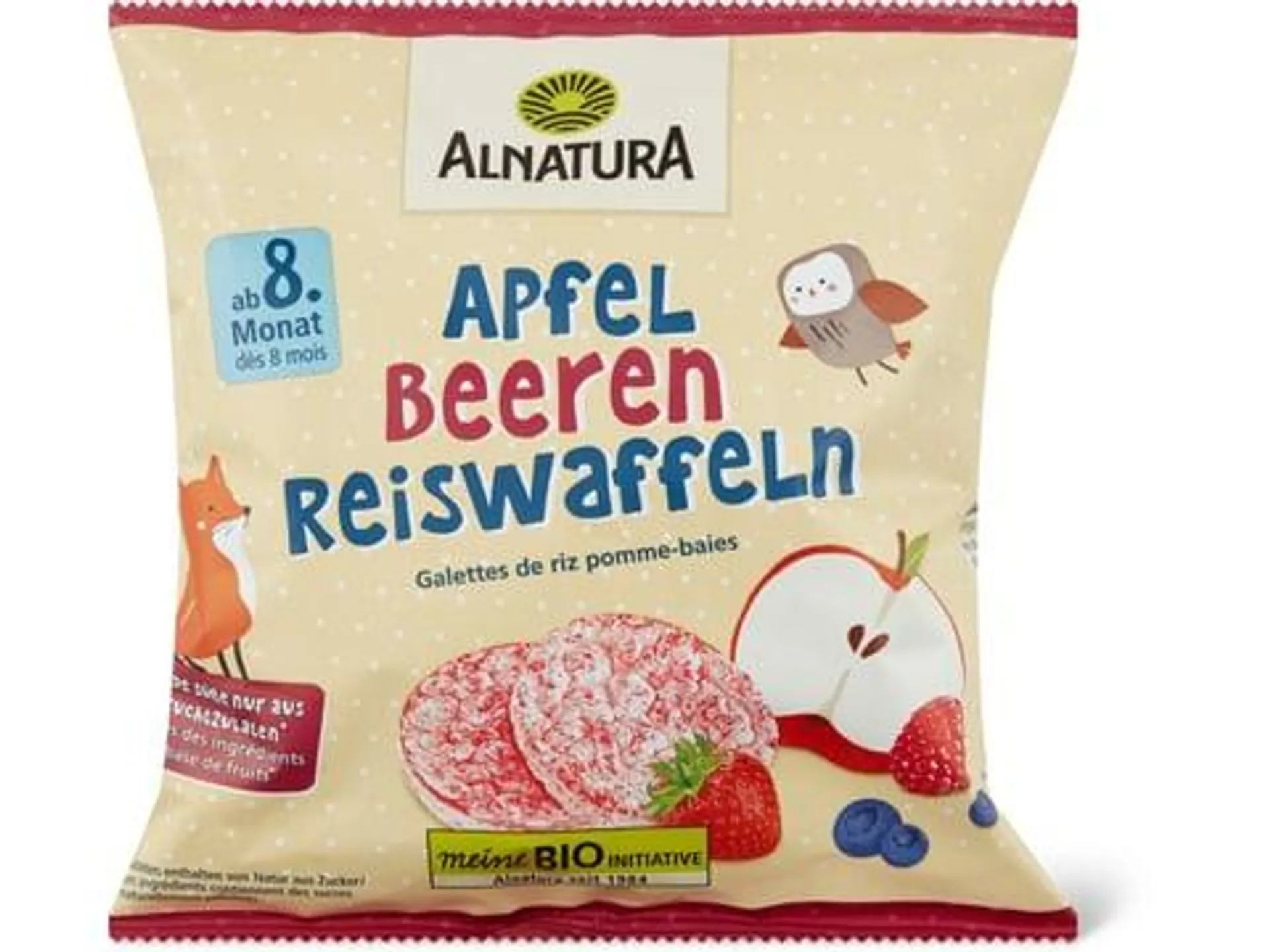 Alnatura Reiswaffel Apfel Beeren