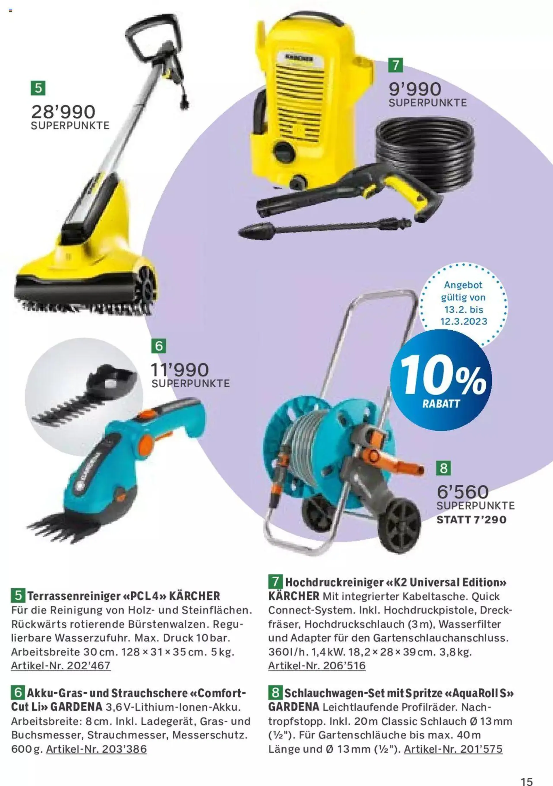 Coop - Pack den Frühling an von 14. Februar bis 31. Dezember 2023 - Prospekt seite  15