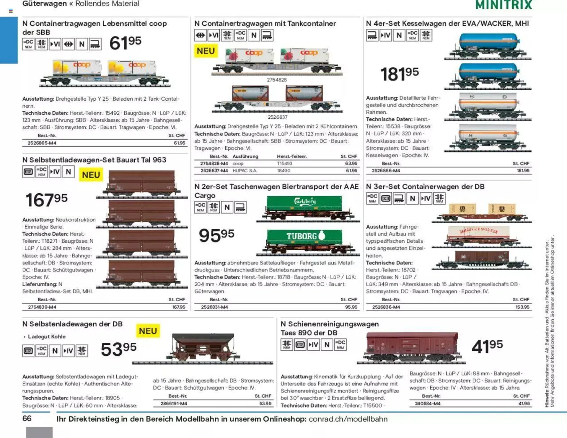 Conrad Modellbahn Katalog 2023/24 von 5. September bis 31. Dezember 2023 - Prospekt seite  68