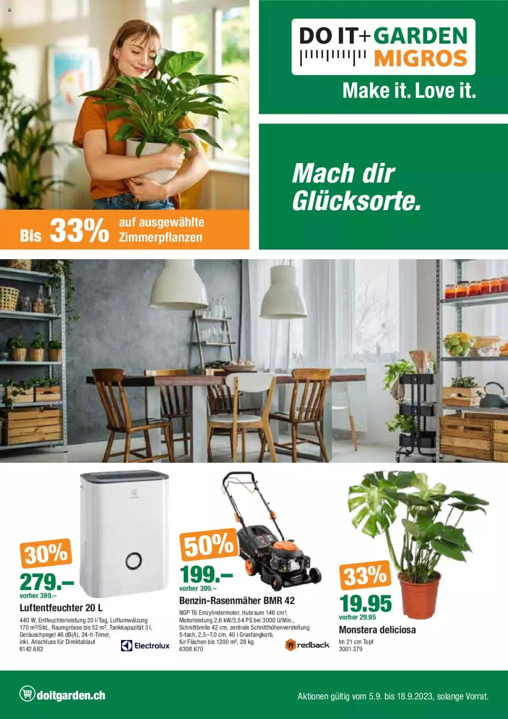 DO IT+GARDEN MIGROS Aktionen von 5. September bis 18. September 2023 - Prospekt seite  6